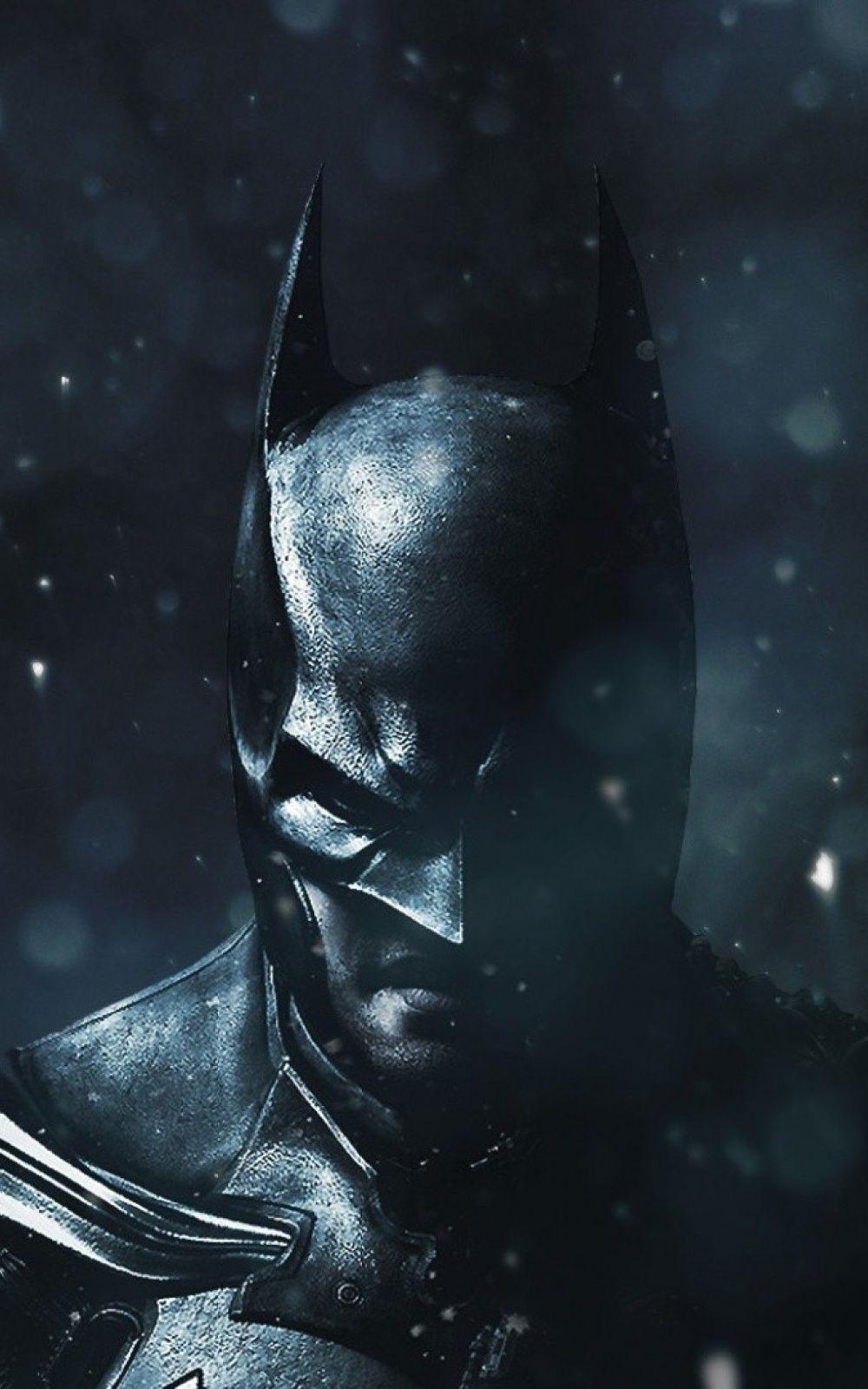 1000x1600 Black Batman Falling Snow Android Wallpaper free download, Phone