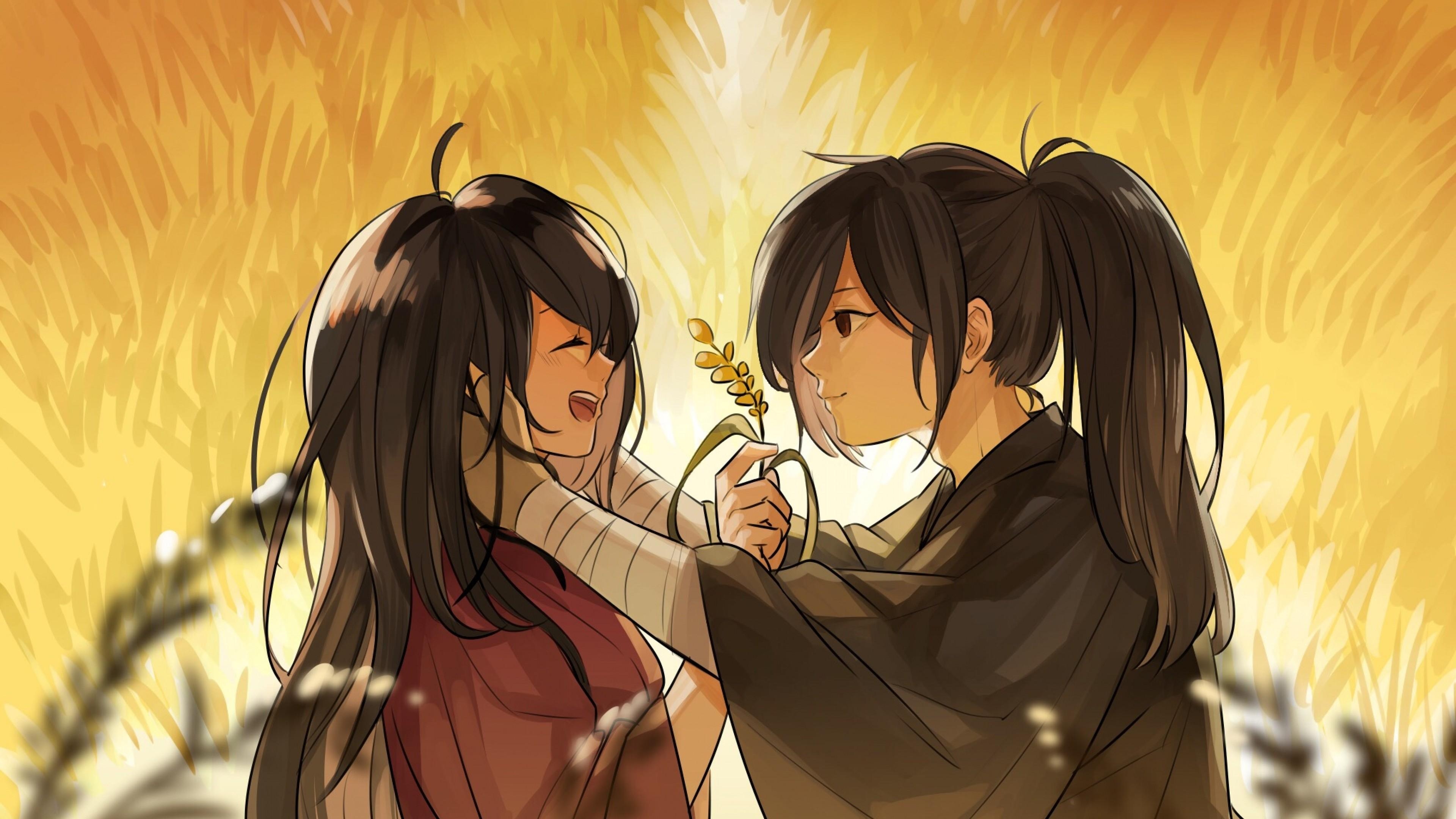 3840x2160 Download  Hyakkimaru X Mio, Romance, Dororo, Couple, Desktop