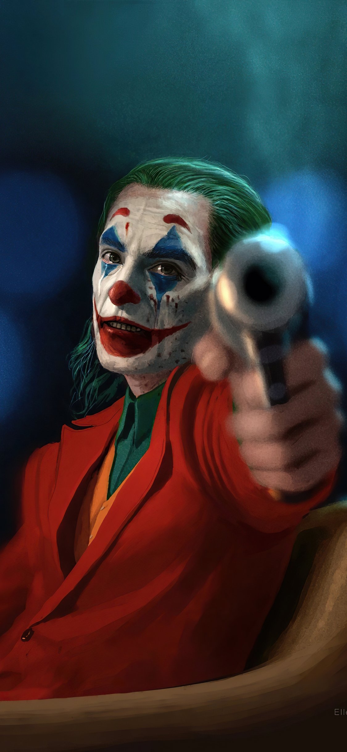 1130x2440 Joker With Gun 2020 4k iPhone, Phone