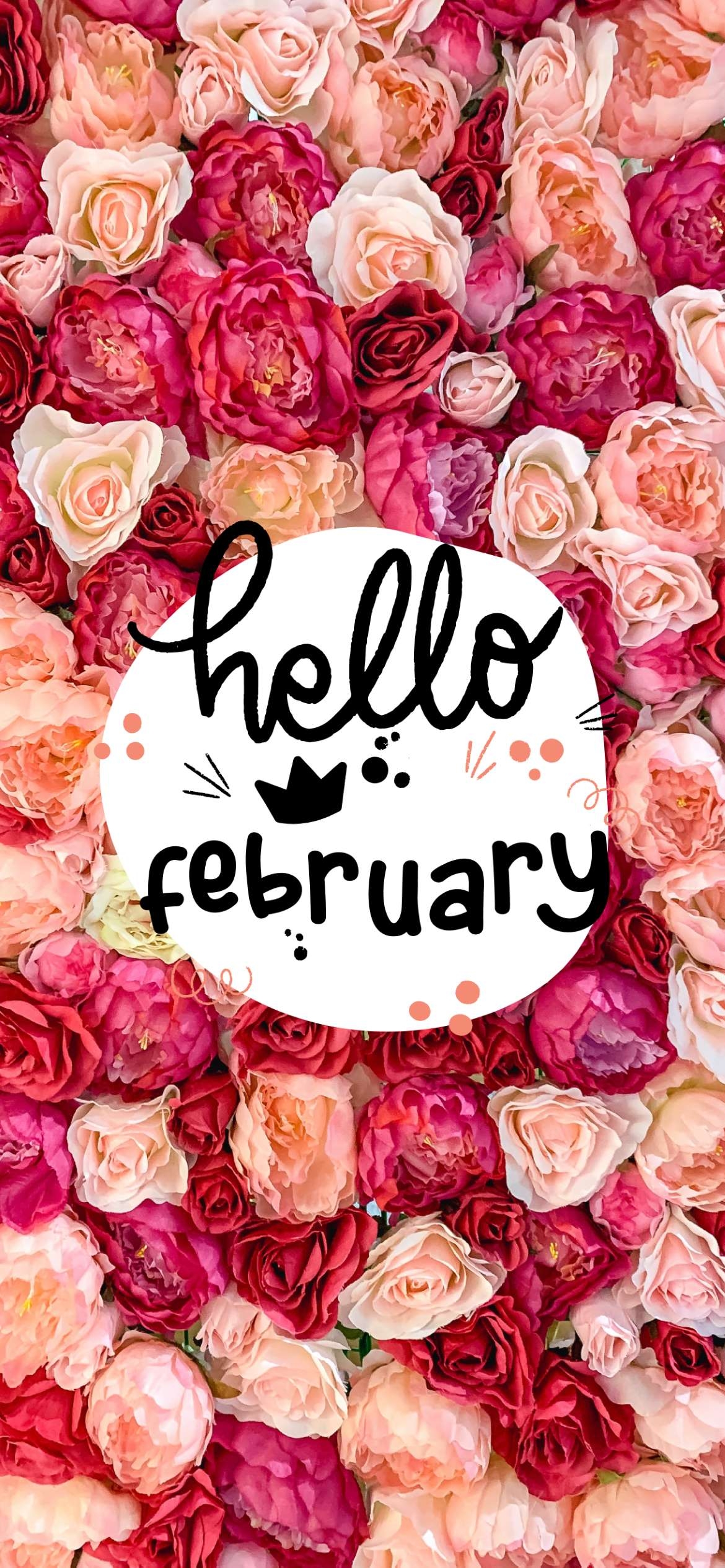 1170x2540 Hello February Aesthetic Wallpaper For Your Phone, Phone