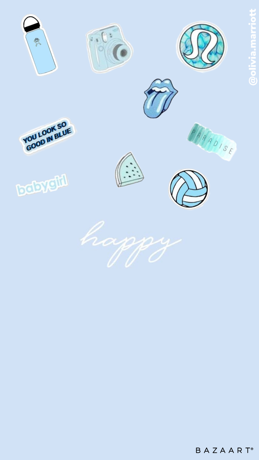830x1470 VSCO light blue aesthetic wallpaper. Light blue aesthetic, Cute background, Baby blue wallpaper, Phone