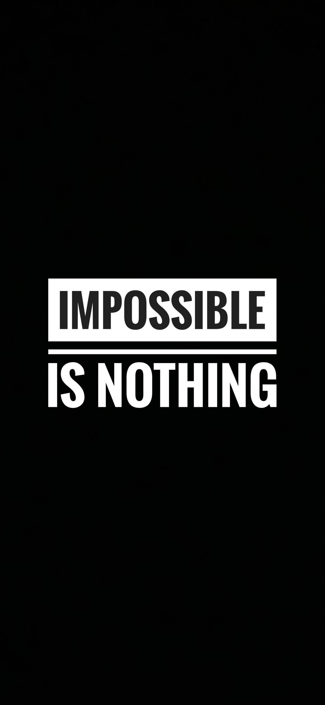 1080x2340 Nothing Impossible Motivational Wallpaper, Phone