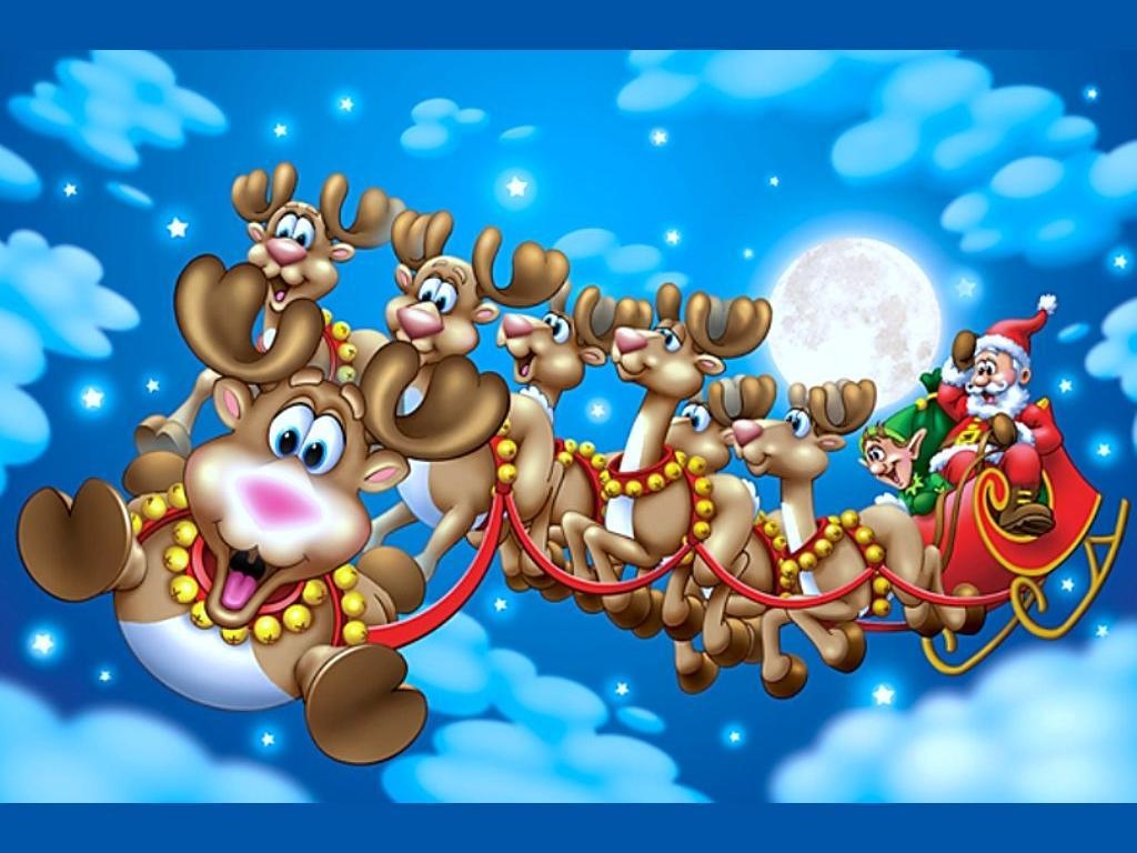 1030x770 Wallpaper New year Santa Claus Holidays, Desktop