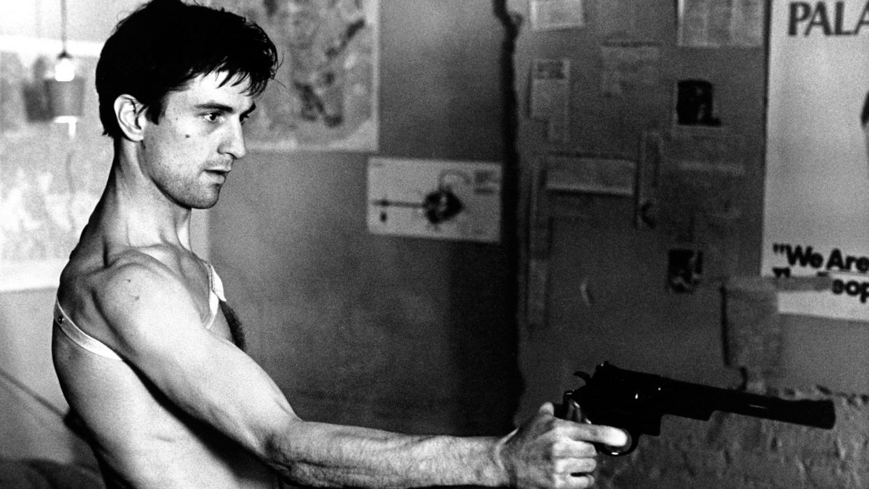 1250x700 Taxi Driver B W Robert De Niro Revolver Wallpaperx1080, Desktop