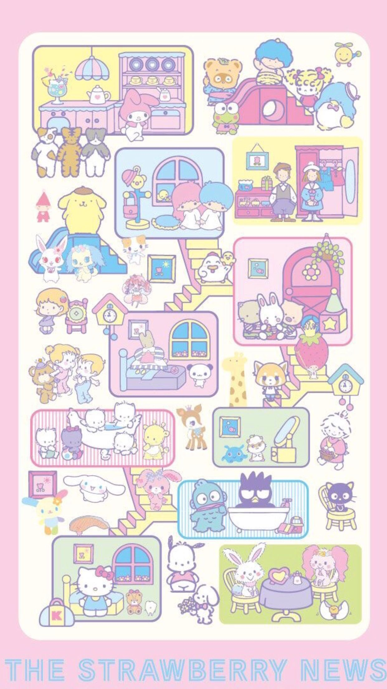 1250x2210 Sanrio Characters Wallpaper and Background 4K, HD, Dual Screen, Phone