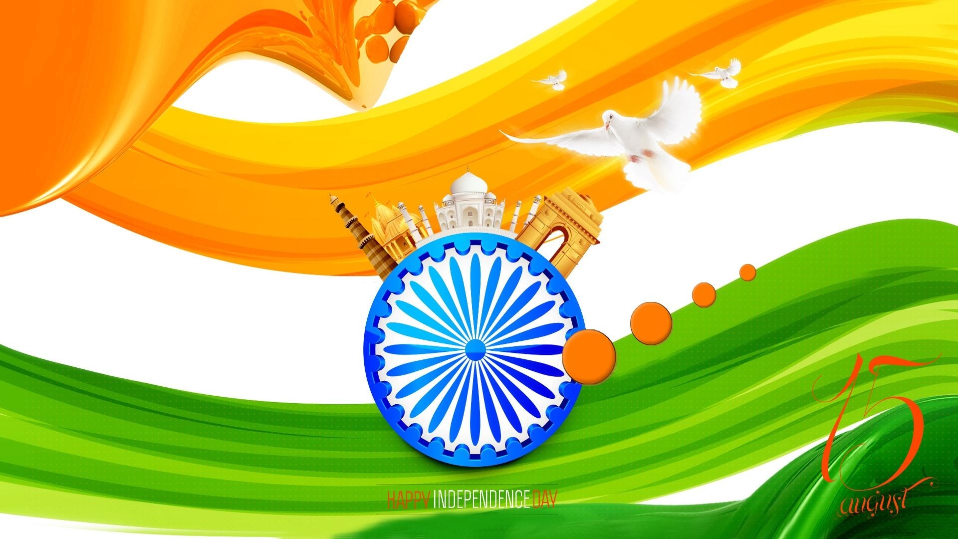 1920x1080 Indian Flag Independence Day Vande Mataram Wallpaper, Desktop