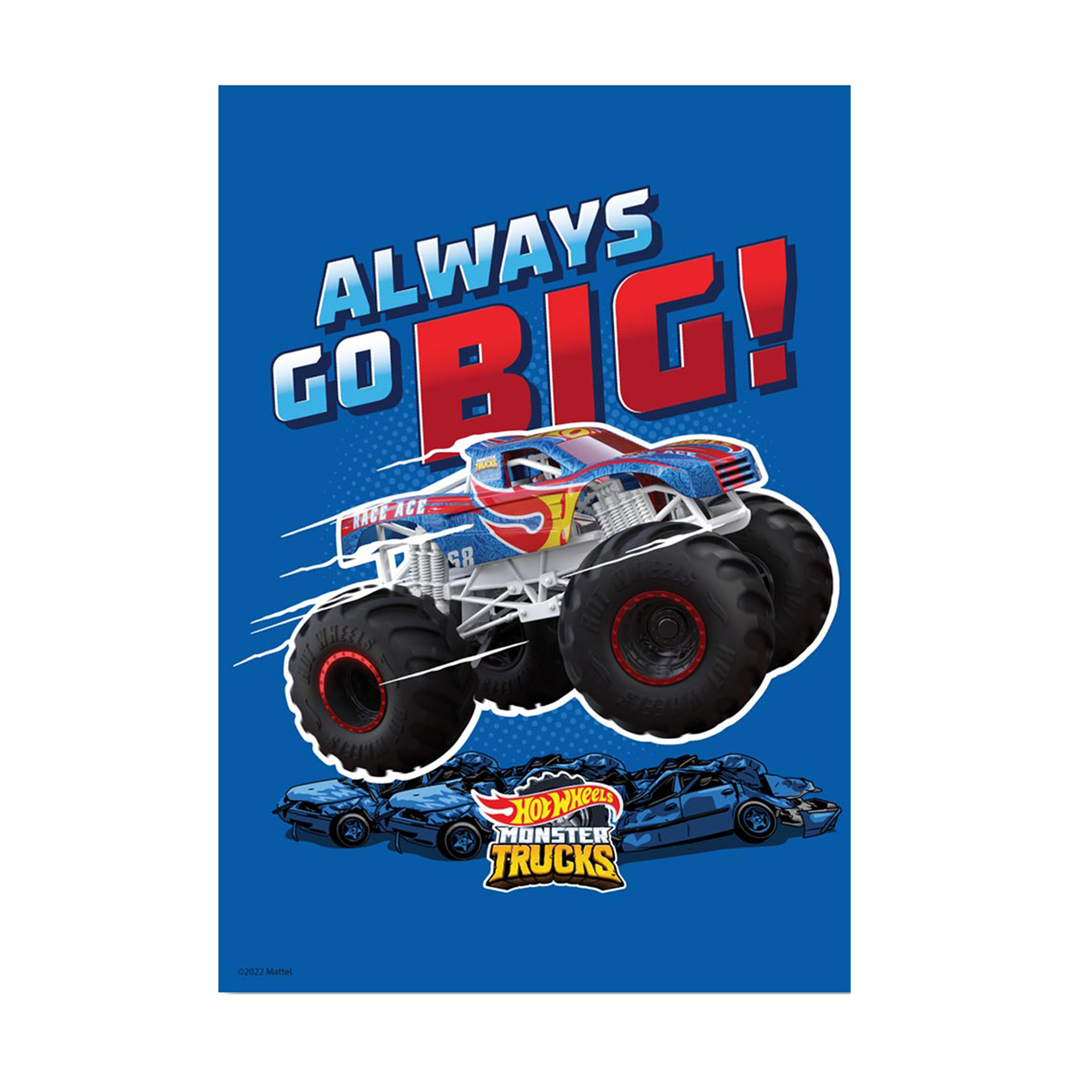 2000x2000 Hot Wheels Monster Trucks Always Go Big, Phone