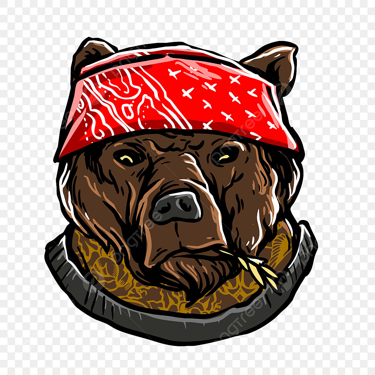 1200x1200 Gangster Bear PNG Picture, Bear Gangster, Animal, Gangster, Tattoo PNG Image For Free Download, Phone