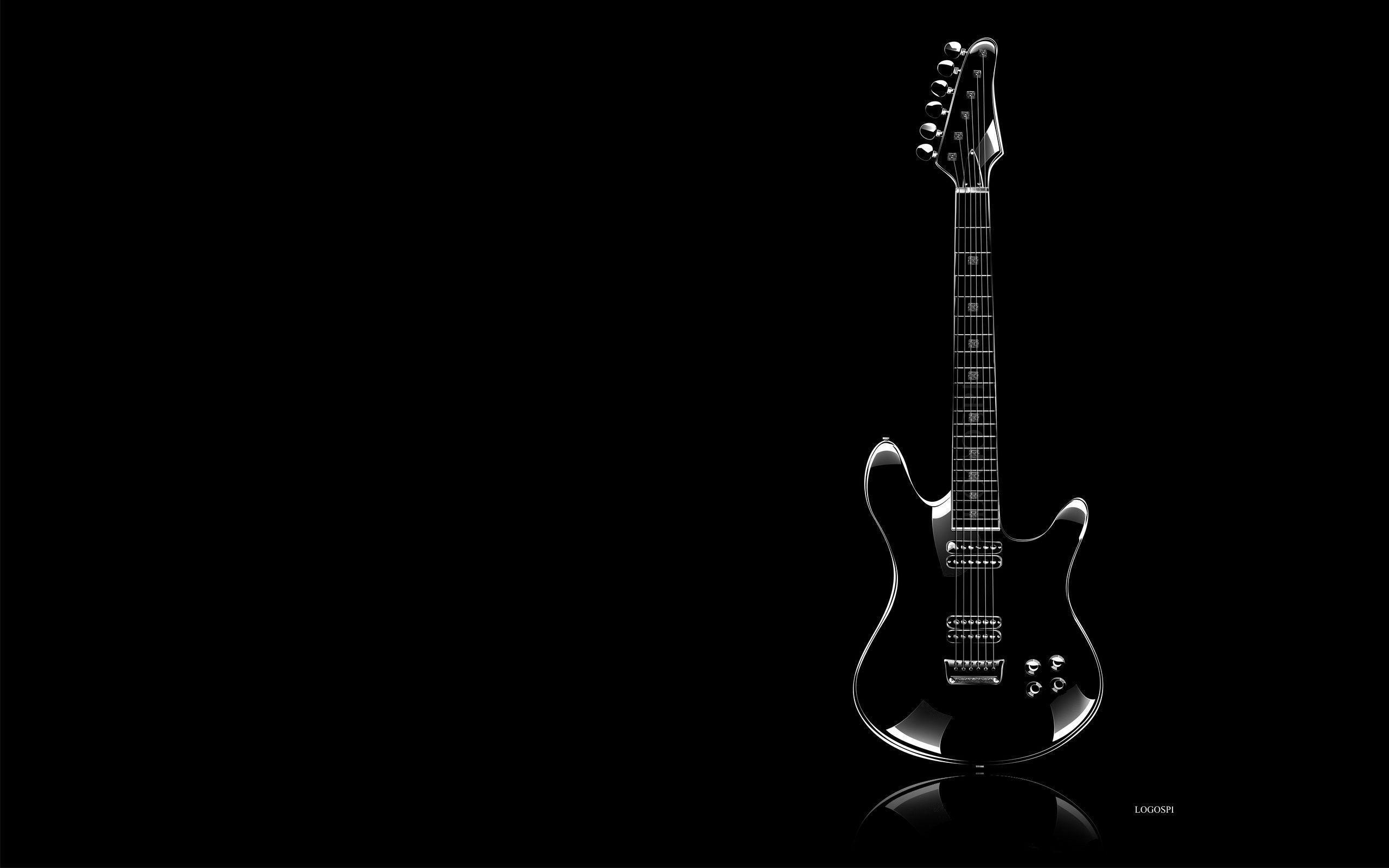 2560x1600 Black Guitar, Desktop