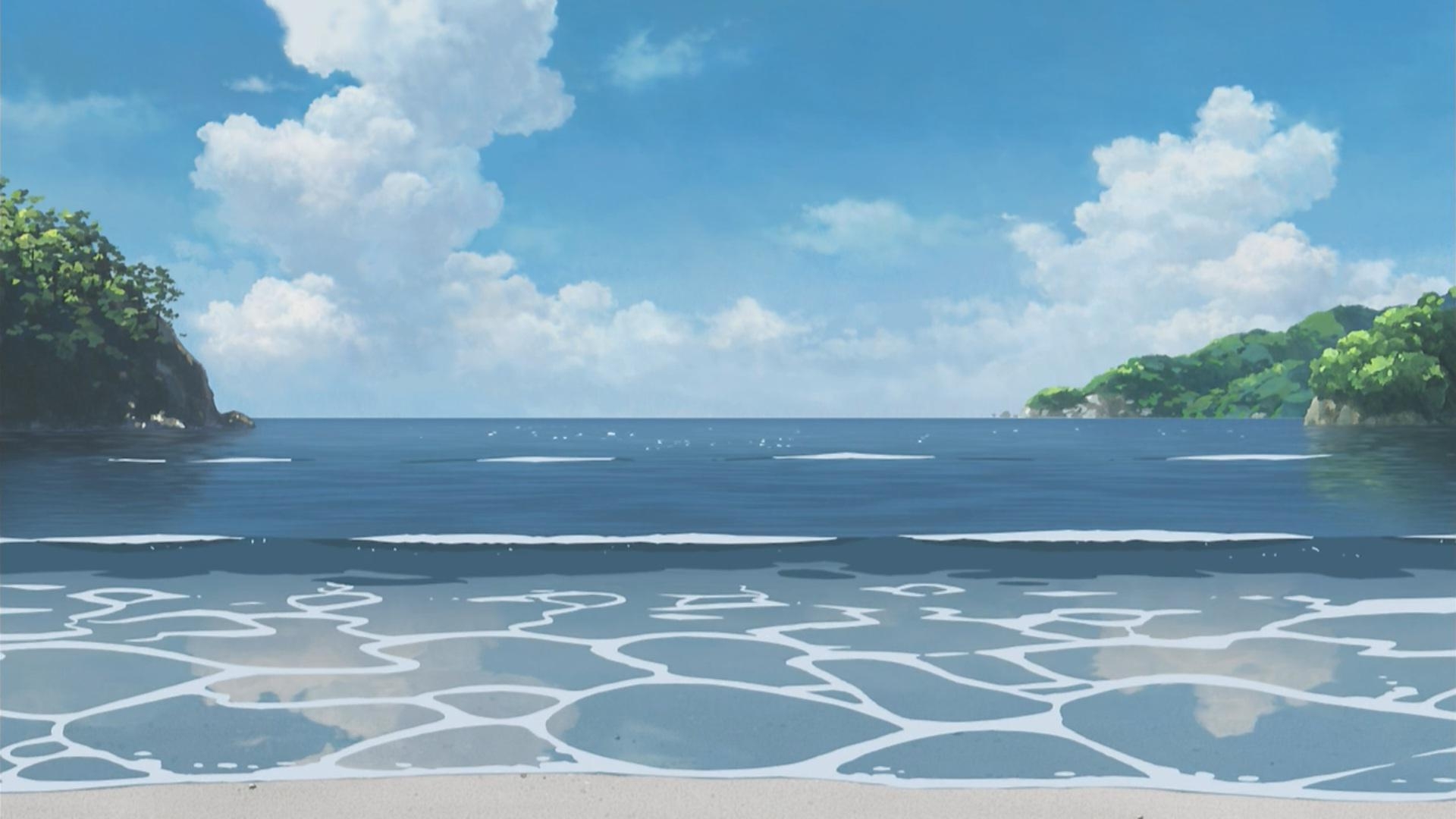 1920x1080 EntePic Anime Beach Wallpaper Group With 64 Items anime scenery, Desktop