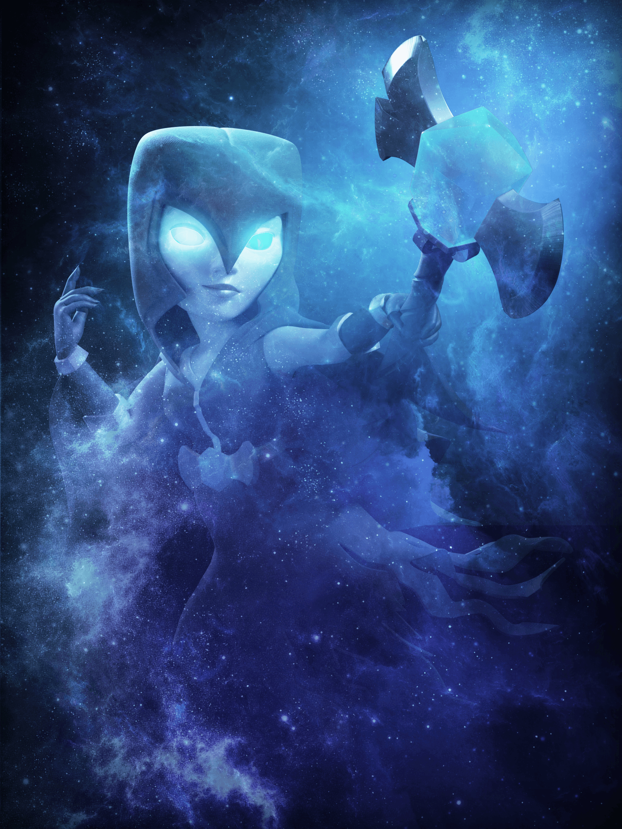 2160x2870 Cosmic Witch Wallpaper by Tixtacker (No Water Mark), Phone