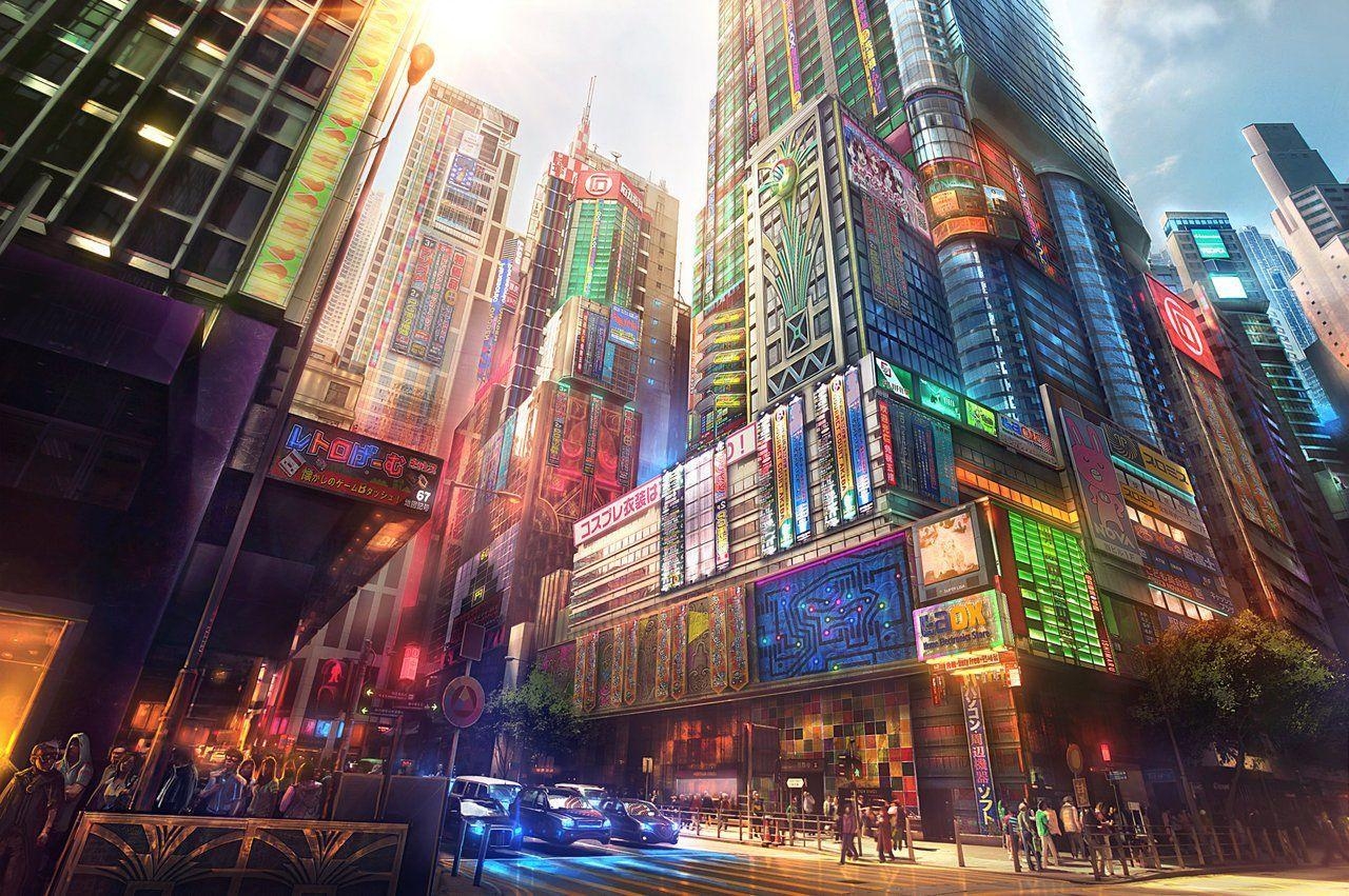 1280x860 Anime City Wallpaper Free Anime City Background, Desktop