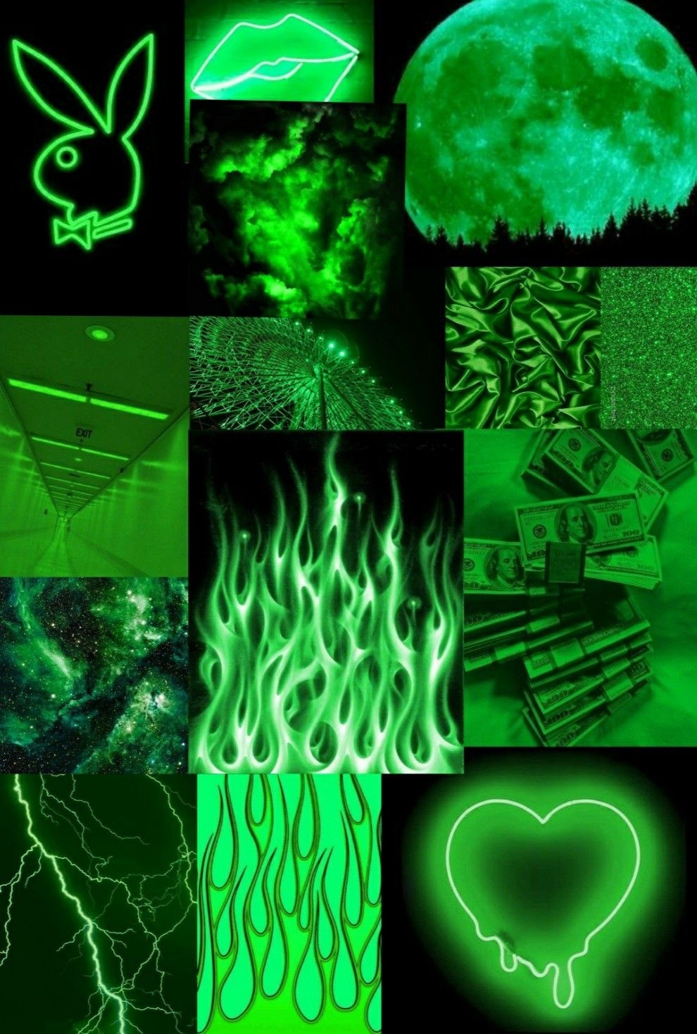 990x1470 Neon Green aesthetic ✨, Phone