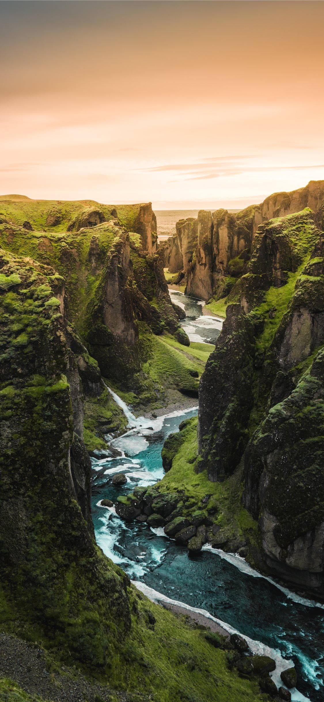 1130x2440 river with mountains on sides #mountain #nature #water #landscape #sunset # Iceland #iPhoneXWallpaper. River, Sunset photo, Photo, Phone