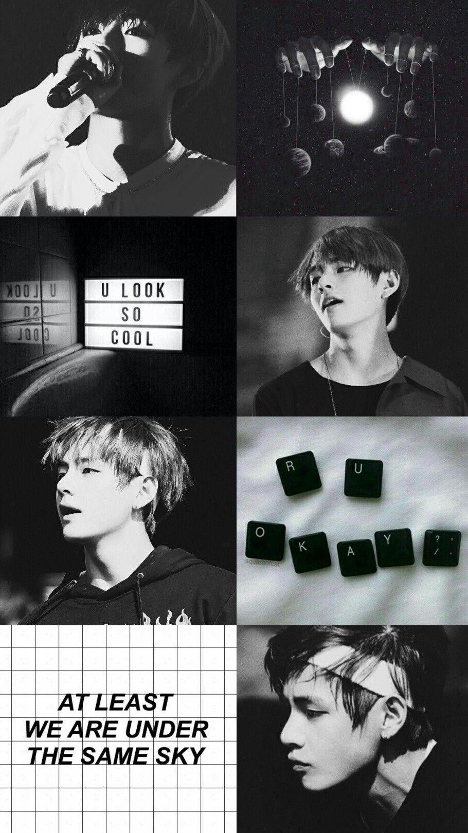 910x1620 Latest HD Bts Aesthetic Wallpaper Black And White, Phone