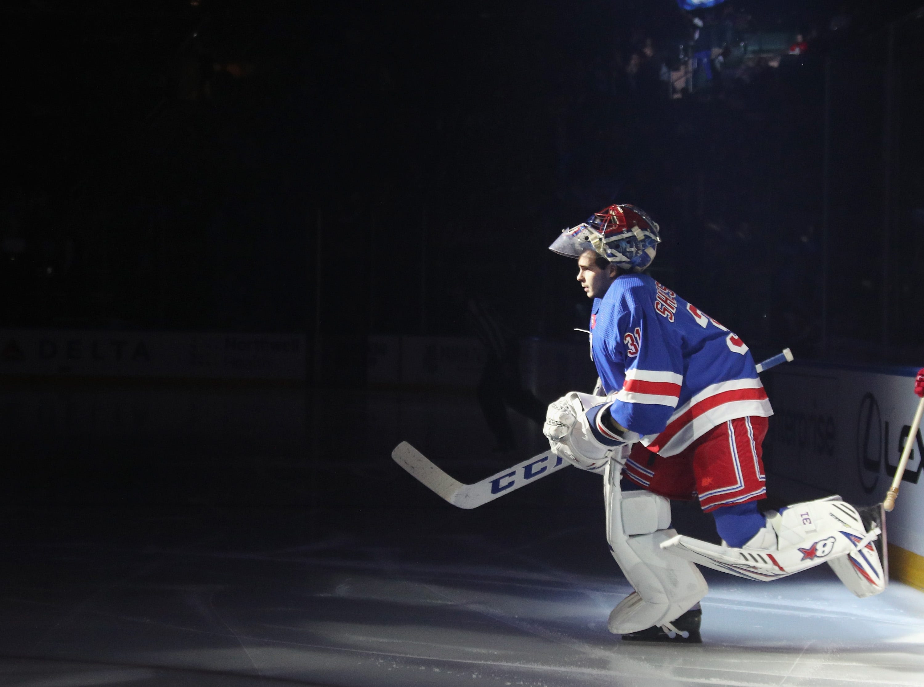 3000x2230 NY Rangers goalie Igor Shesterkin takes the ice on Wednesday, Desktop