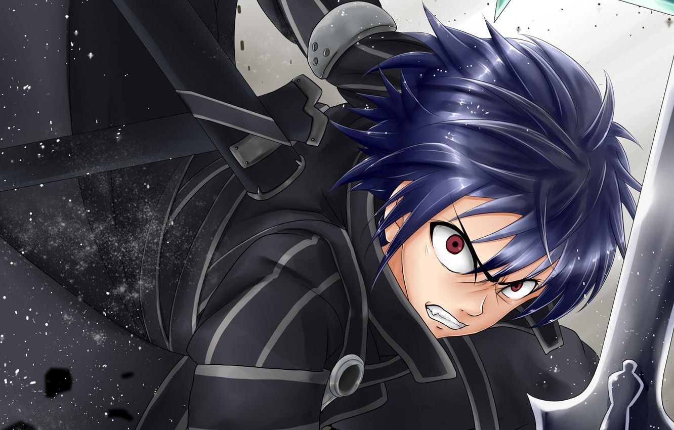 1340x850 Wallpaper anger, anime, art, Sword art online, Sword Art Online, Desktop