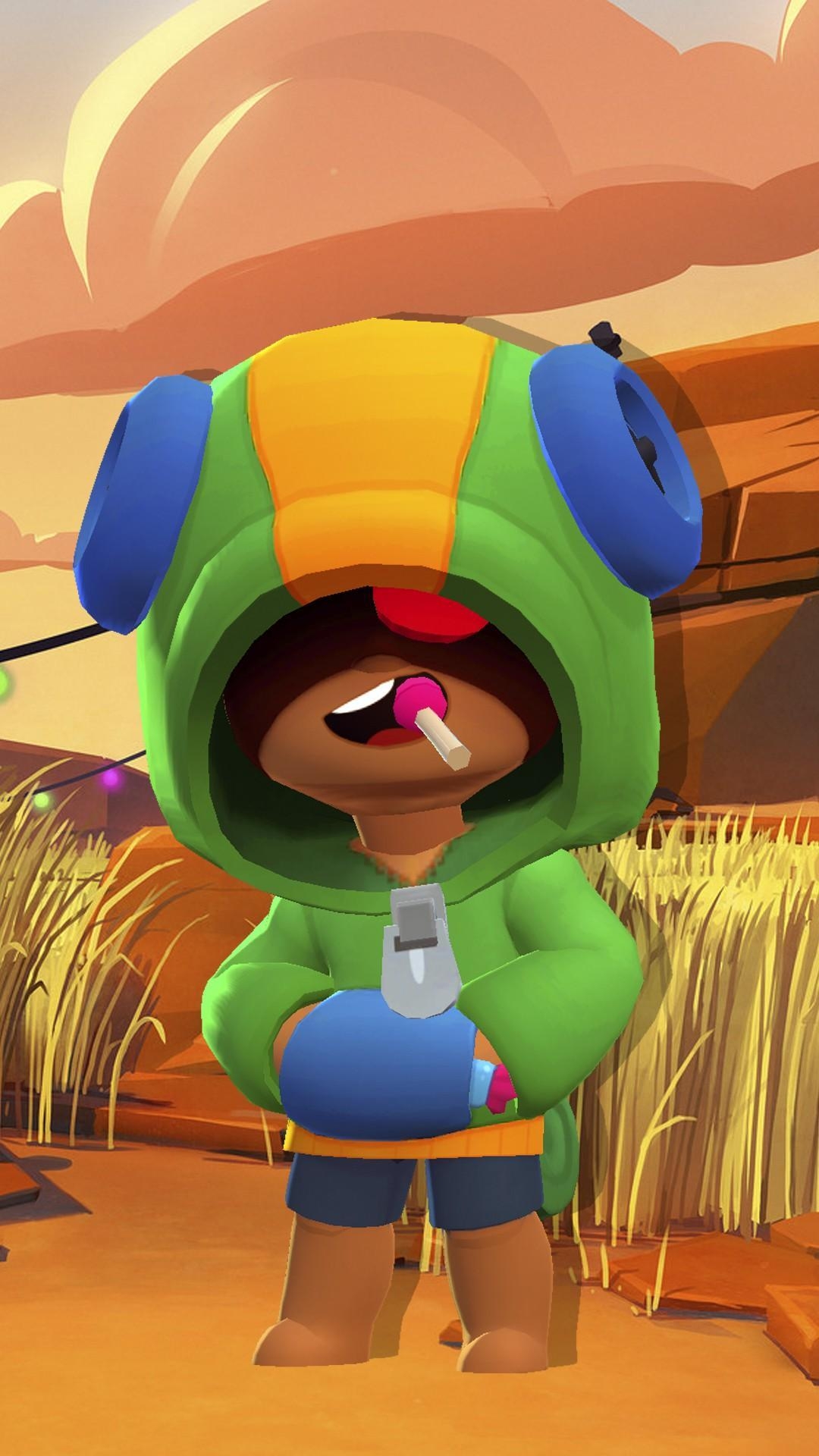 1080x1920 Kids N Fun.com. Smartphone Wallpaper Brawl Stars Leon 3, Phone