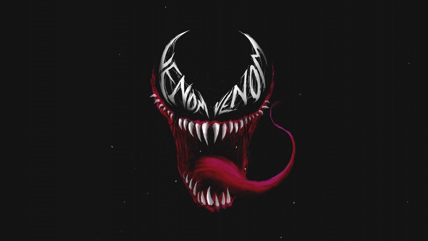 1370x770 Download  wallpaper venom, minimal, art, tablet, laptop,  HD image, background, 10252, Desktop