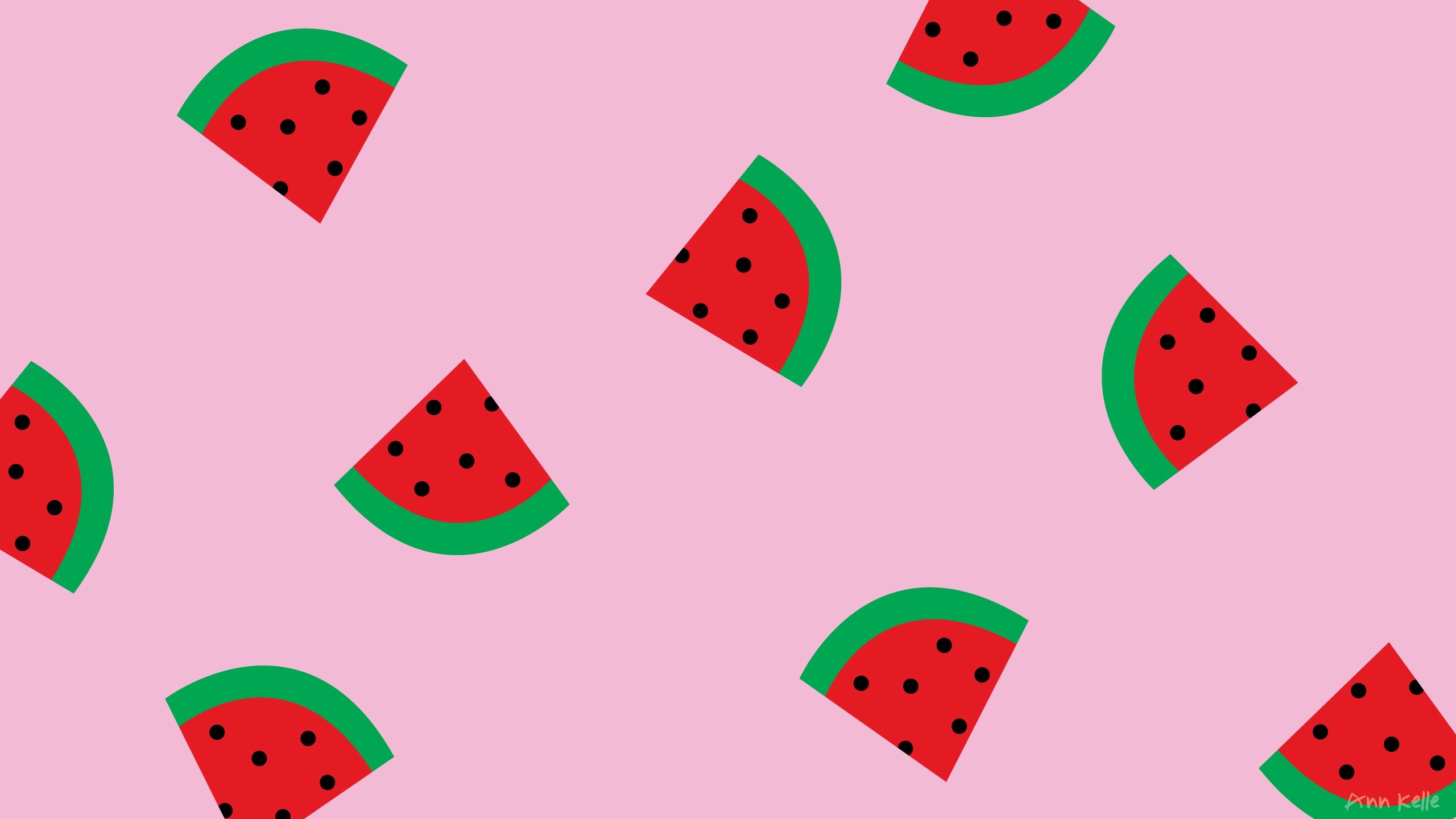 2560x1440 Kawaii Watermelon Desktop Background, Desktop