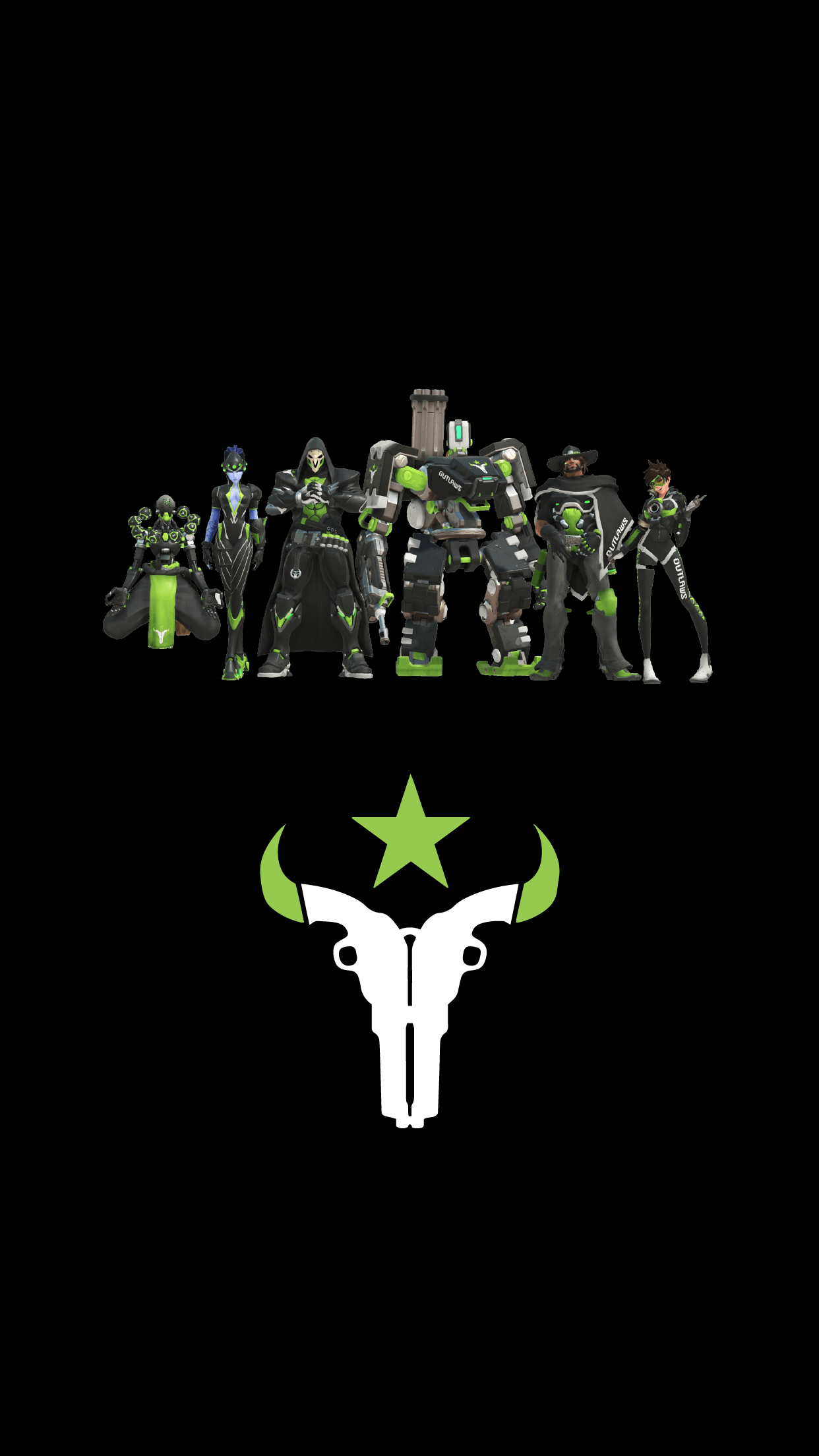 1250x2210 Overwatch League Houston Outlaws Wallpaper, Phone