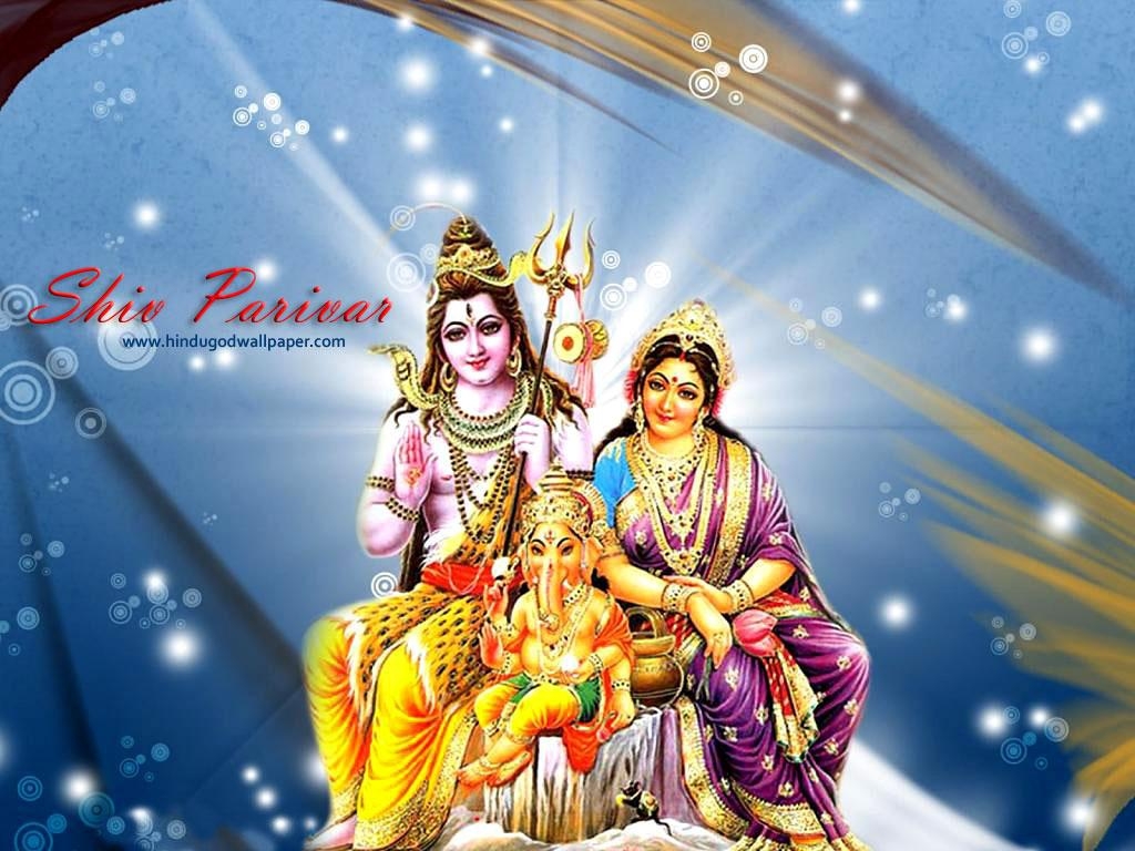 1030x770 Lord Shiva Parvati Ganesh Wallpaper, Desktop