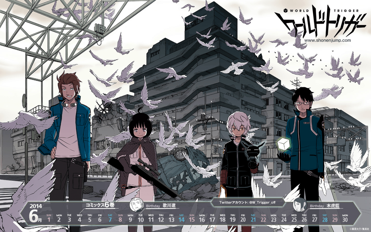 1280x800 ∑(˶⁰ ⁰˶ ) • Shonen Jump June Wallpaper World Trigger One, Desktop