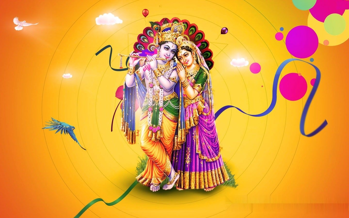 1440x900 Shri RADHA & KRISHNA Beautiful HD Wallpaper Collection's, Desktop