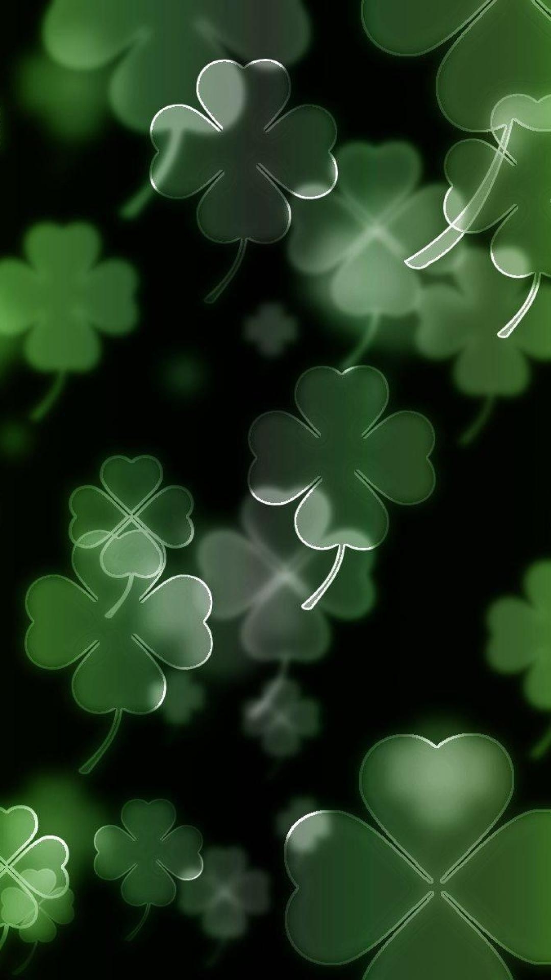 1080x1920 Clovers four leaf clover irish luck wallpaper, Phone