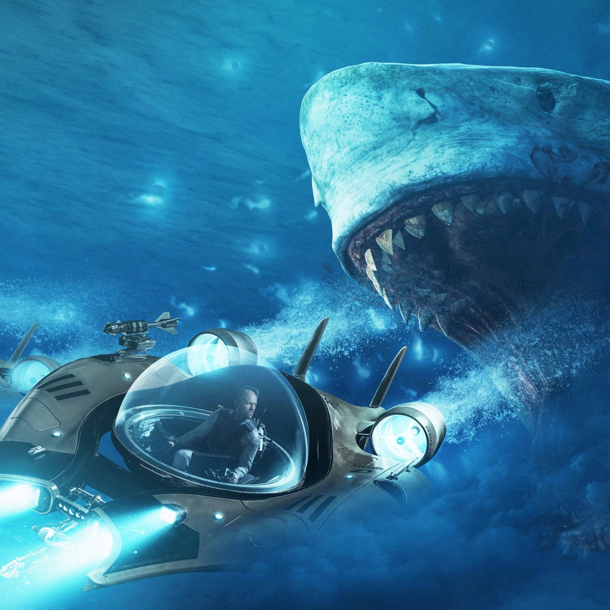 2050x2050 Megalodon Wallpaper Free Megalodon Background, Phone