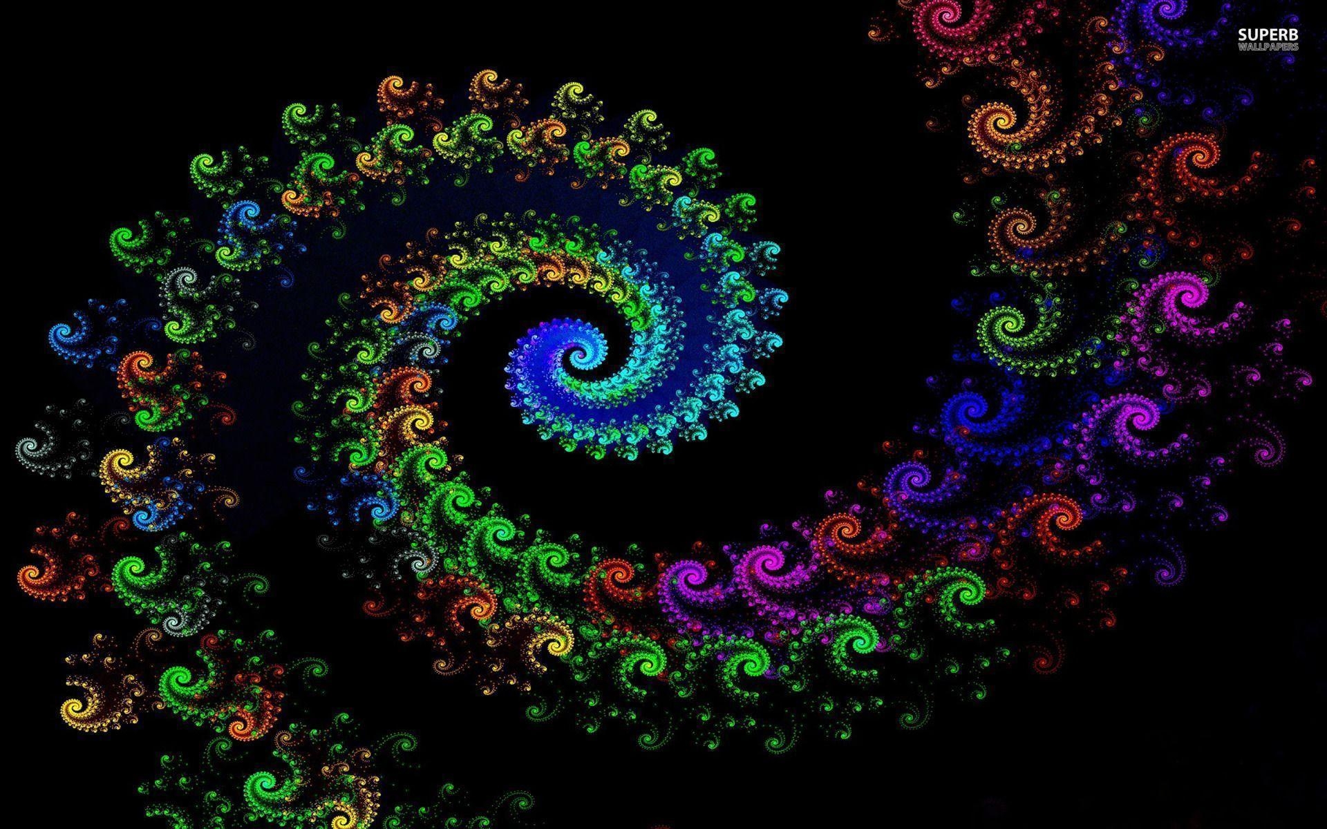 1920x1200 Fractal Neon Spiral 25419 1920, Desktop