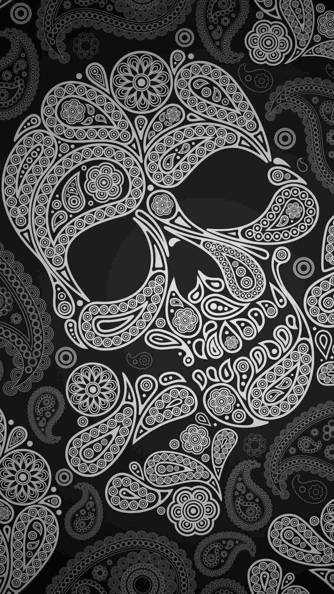 1080x1920 Sugar Skull Wallpaper for iPhone, Phone