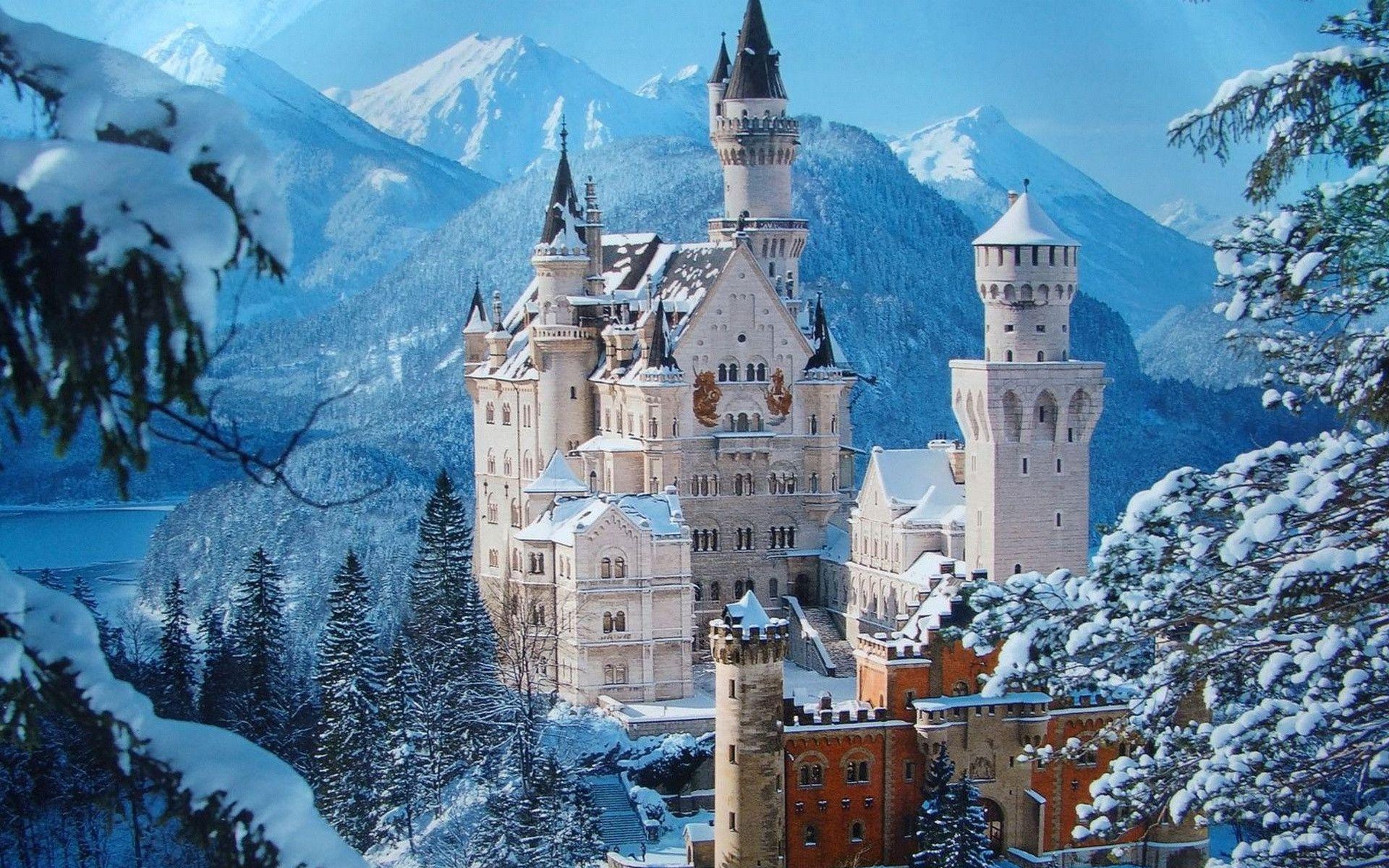 1920x1200 Neuschwanstein Castle Is A 19th Century Romanesque Revival Palace, Desktop