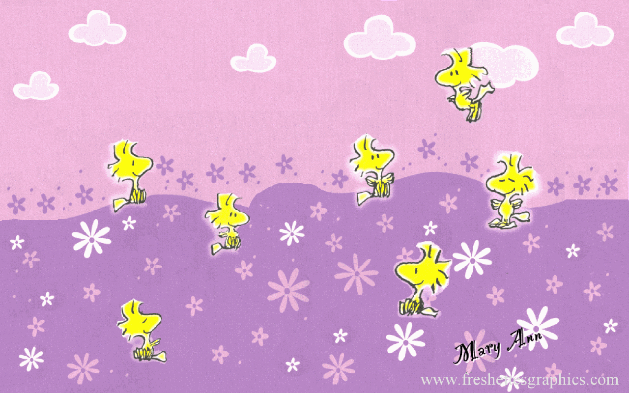 1280x800 Hippie Snoopy(Peanuts) on face book. Woodstock Spring Wallpaper, Desktop