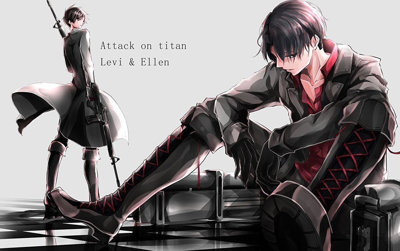 1280x810 Desktop Wallpaper Attack on Titan Young man Wearing boots Levi, Desktop