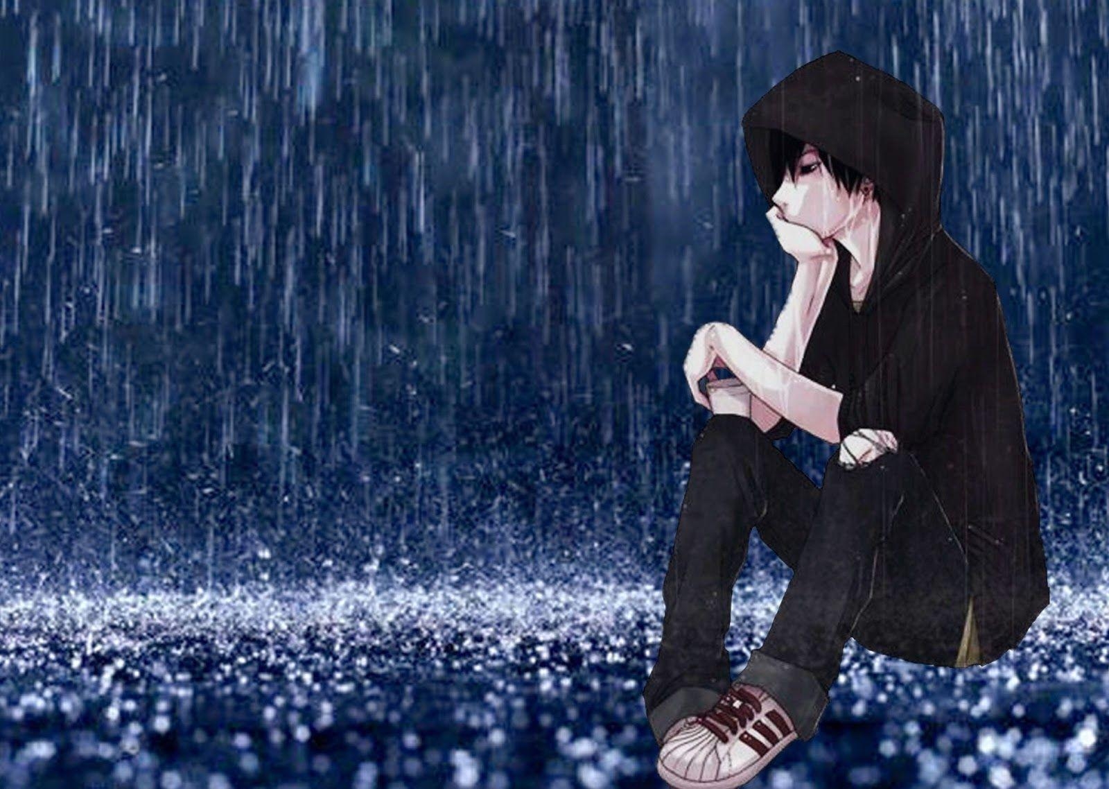 1600x1140 Alone Boy HD Wallpaper and Image Boy in rain, Desktop