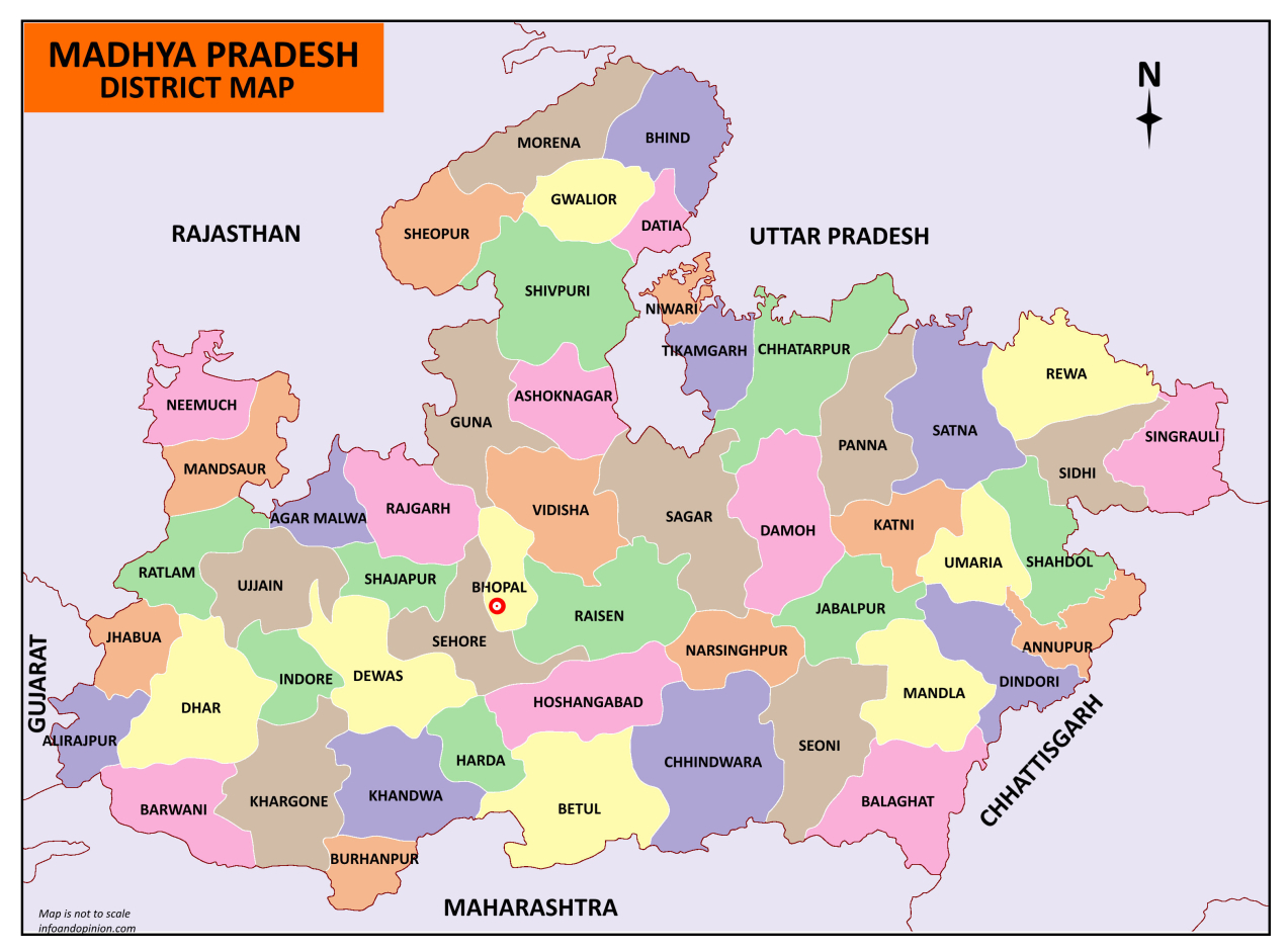 1280x940 Madhya Pradesh Map Download Free In Pdf, Desktop