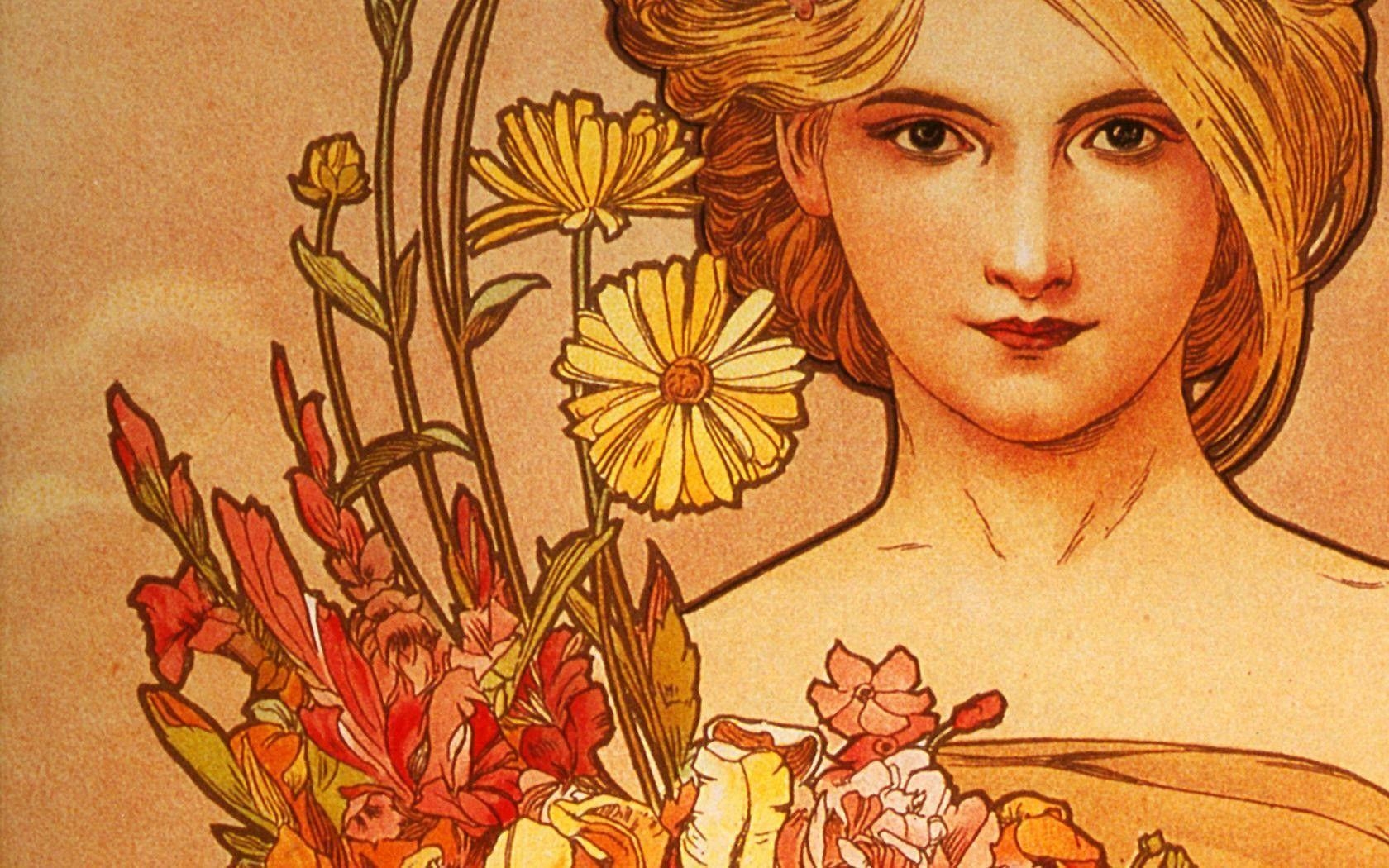 1680x1050 Alphonse Mucha Wallpaper. HD Wallpaper Image, Desktop