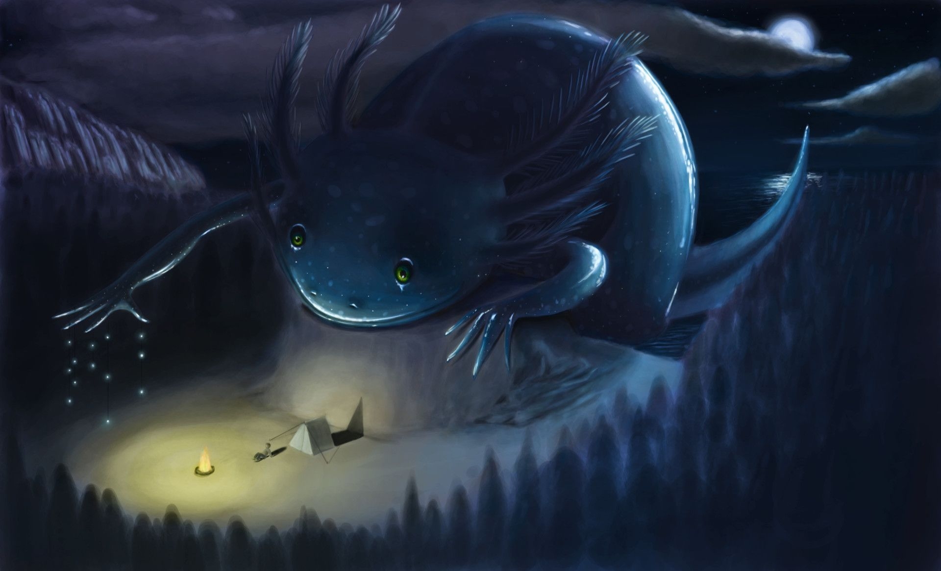 1920x1170 Axolotl Wallpaper. Axolotl, Creatures, Wallpaper, Desktop