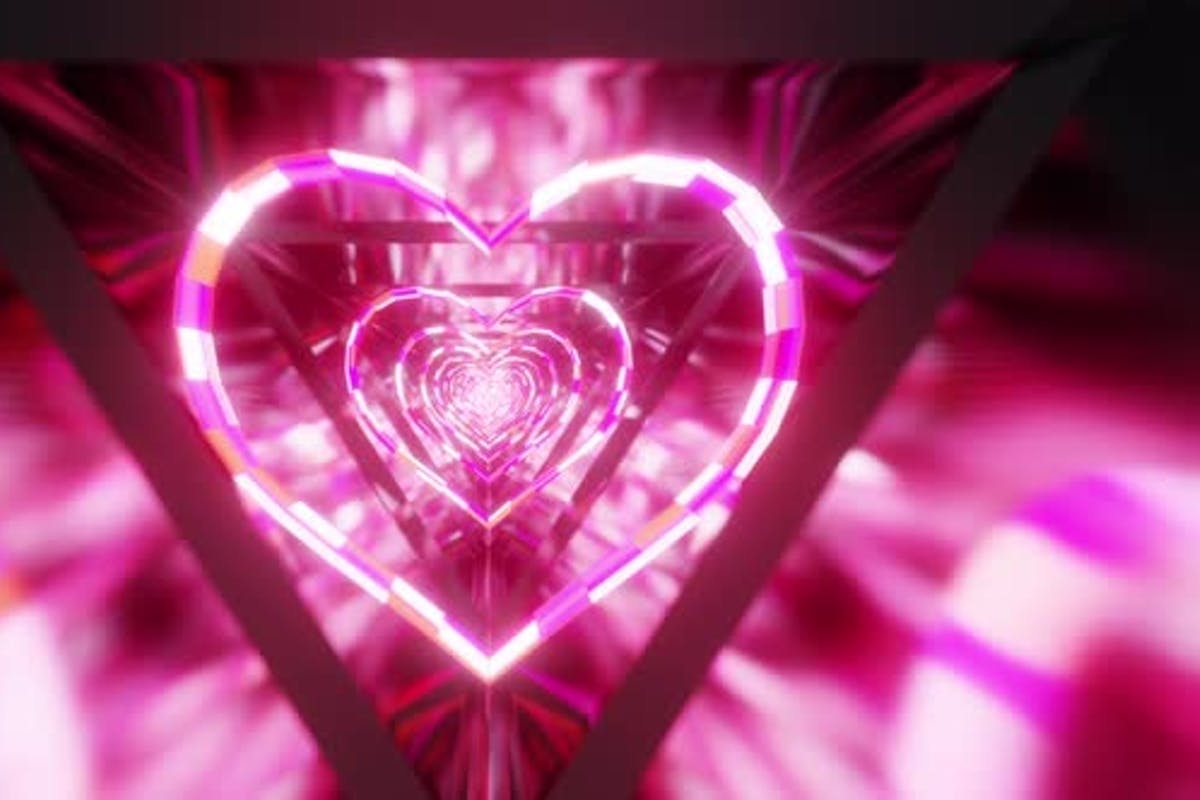 1200x800 Neon Hearts VJ Tunnel by patgrap on Envato Elements, Desktop