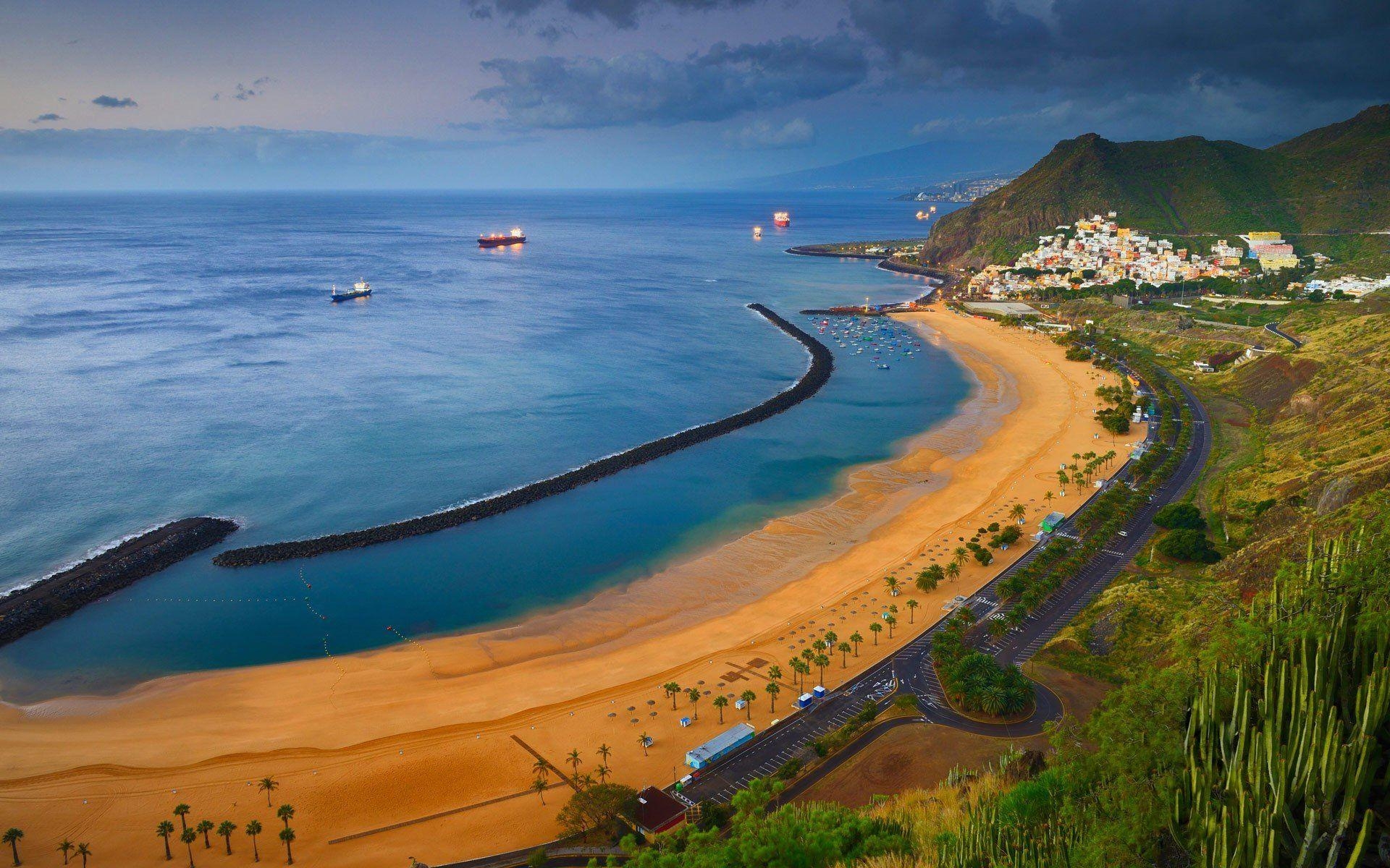 1920x1200 Beach in Tenerife in the Canary Islands HD Wallpaper. Background, Desktop