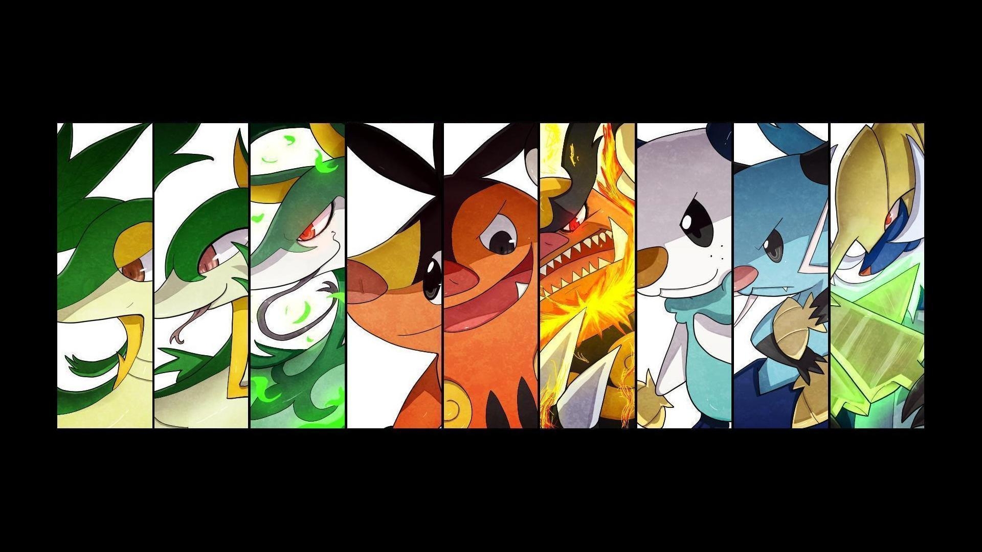 1920x1080 Oshawott snivy samurott servine serperior pignite dewott wallpaper, Desktop