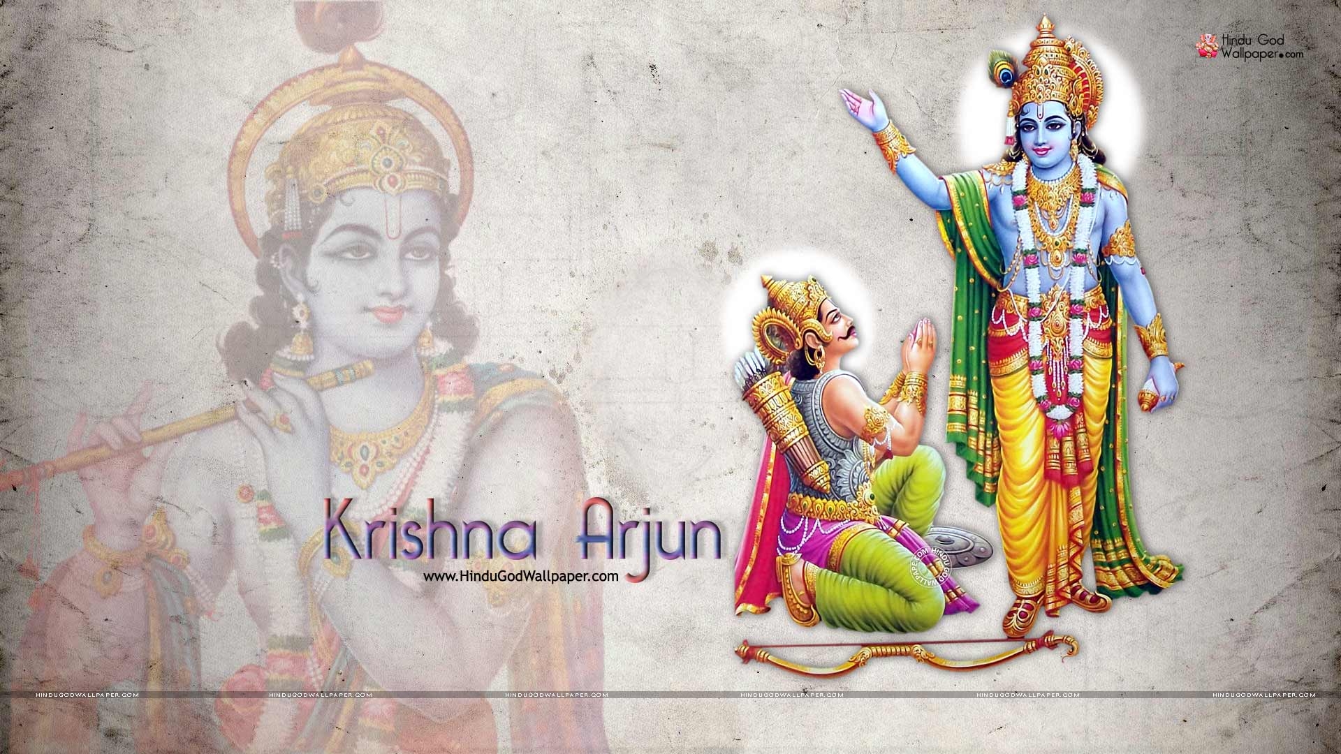 1920x1080 Krishna Arjuna Wallpaper Full Size Free Download, Desktop