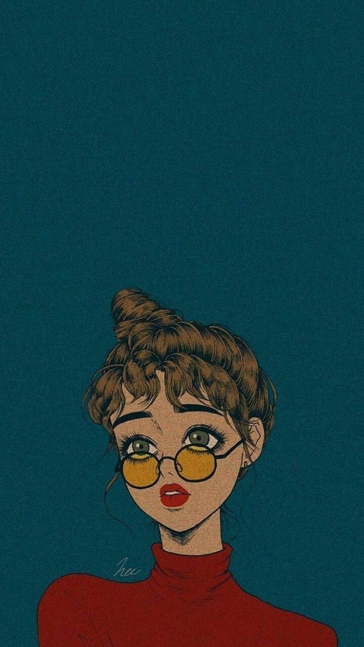 720x1280 Vintage Girl Aesthetic Wallpaper, Phone