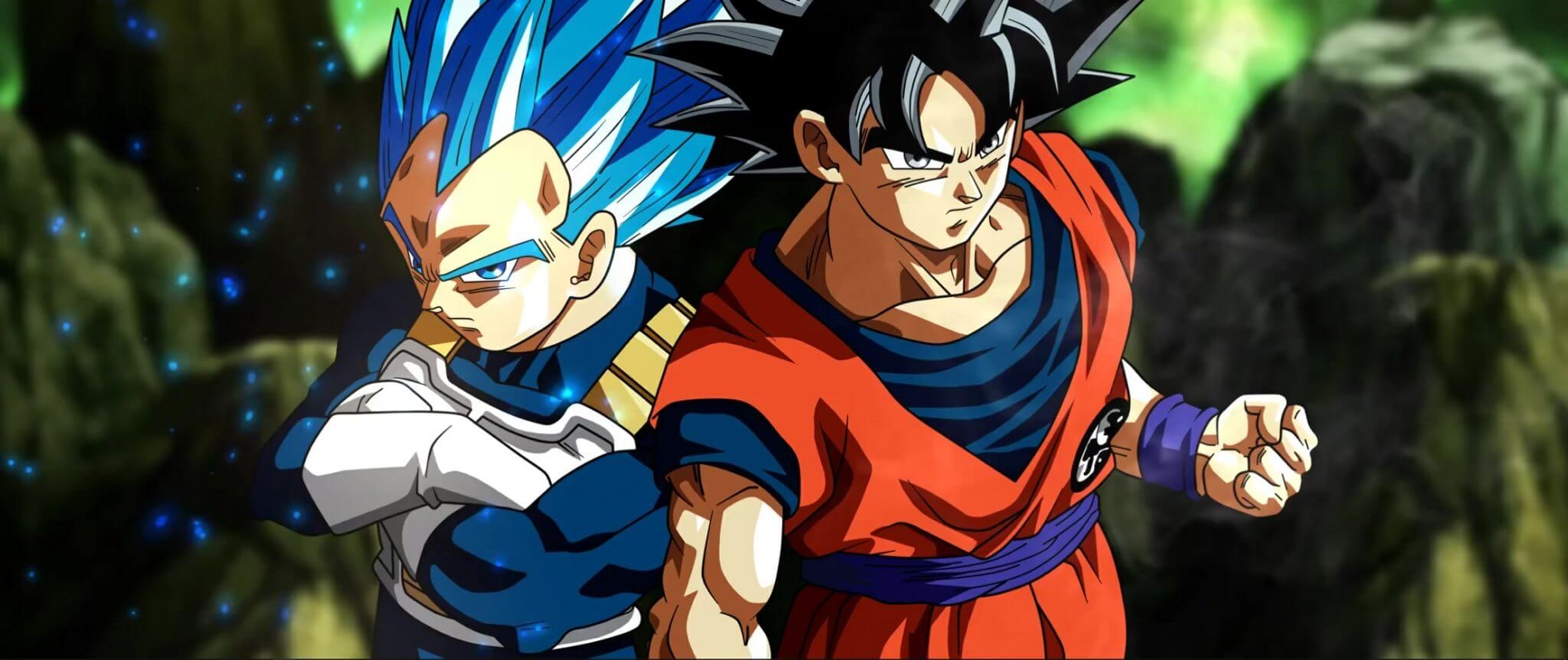 2050x870 DBS Ultra Blue Vegeta And Ultra Goku Live Wallpaper, Dual Screen