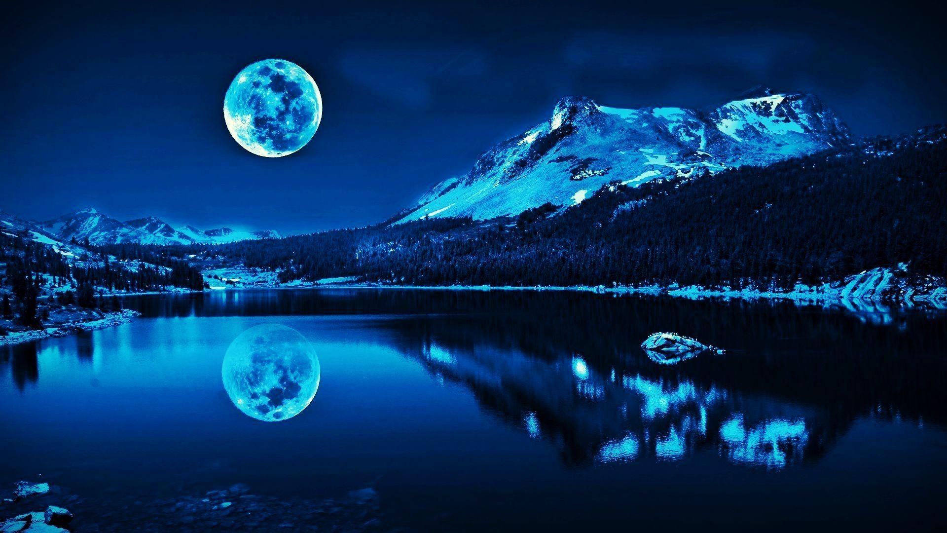 1920x1080 Super Moon Blue Wallpaper. wallsmax.com HD Wallpaper, Desktop