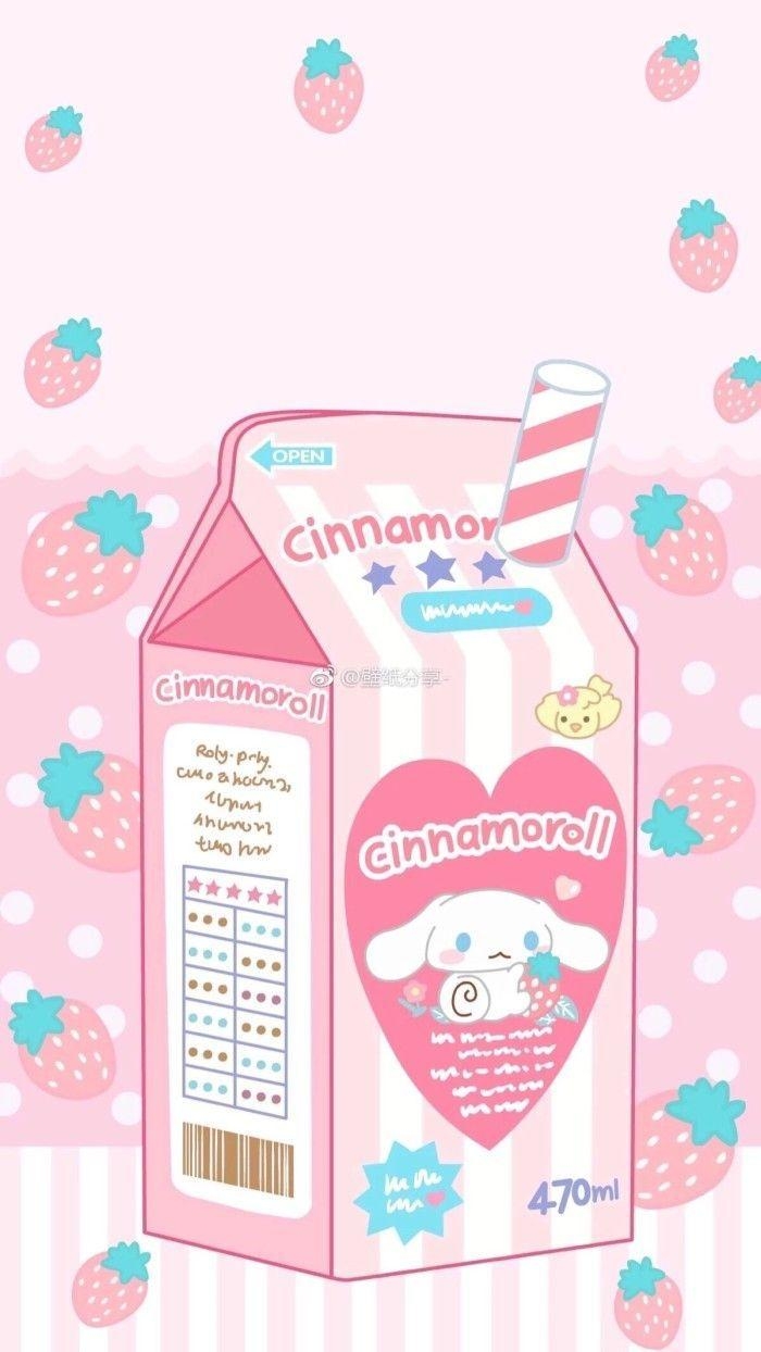 700x1250 Cinnamoroll milk carton (⌒▽⌒). Kawaii wallpaper, Sanrio wallpaper, Kawaii, Phone