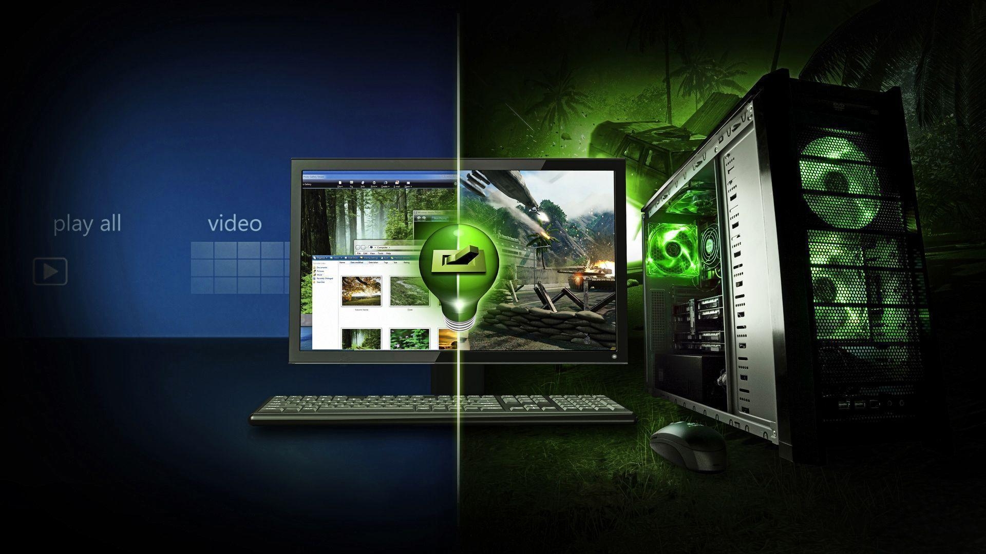 1920x1080 NVidia Desktop Graphics Card & Logo Wallpaper, Desktop