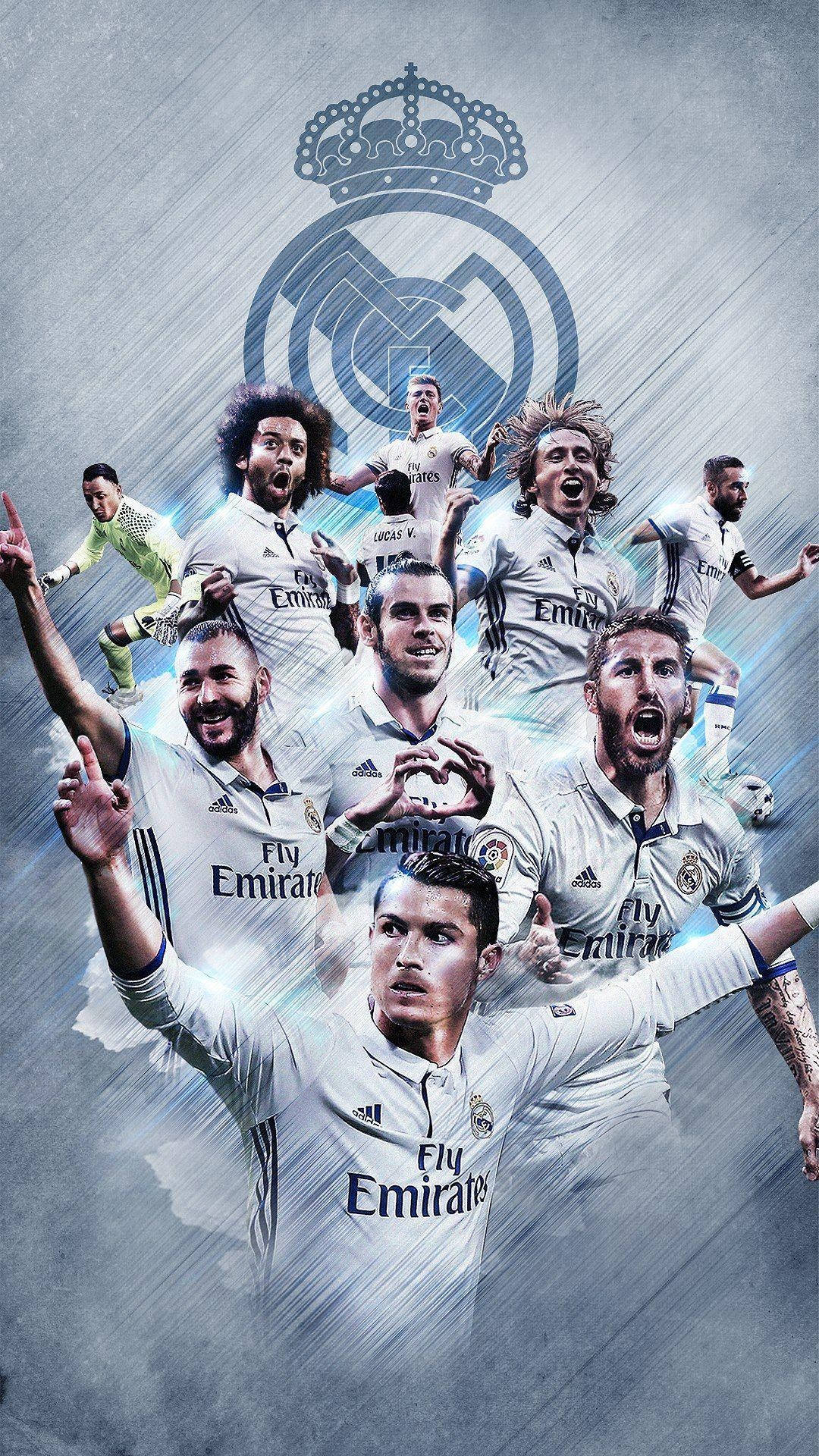 1080x1920 Download Real Madrid FC White Wallpaper, Phone