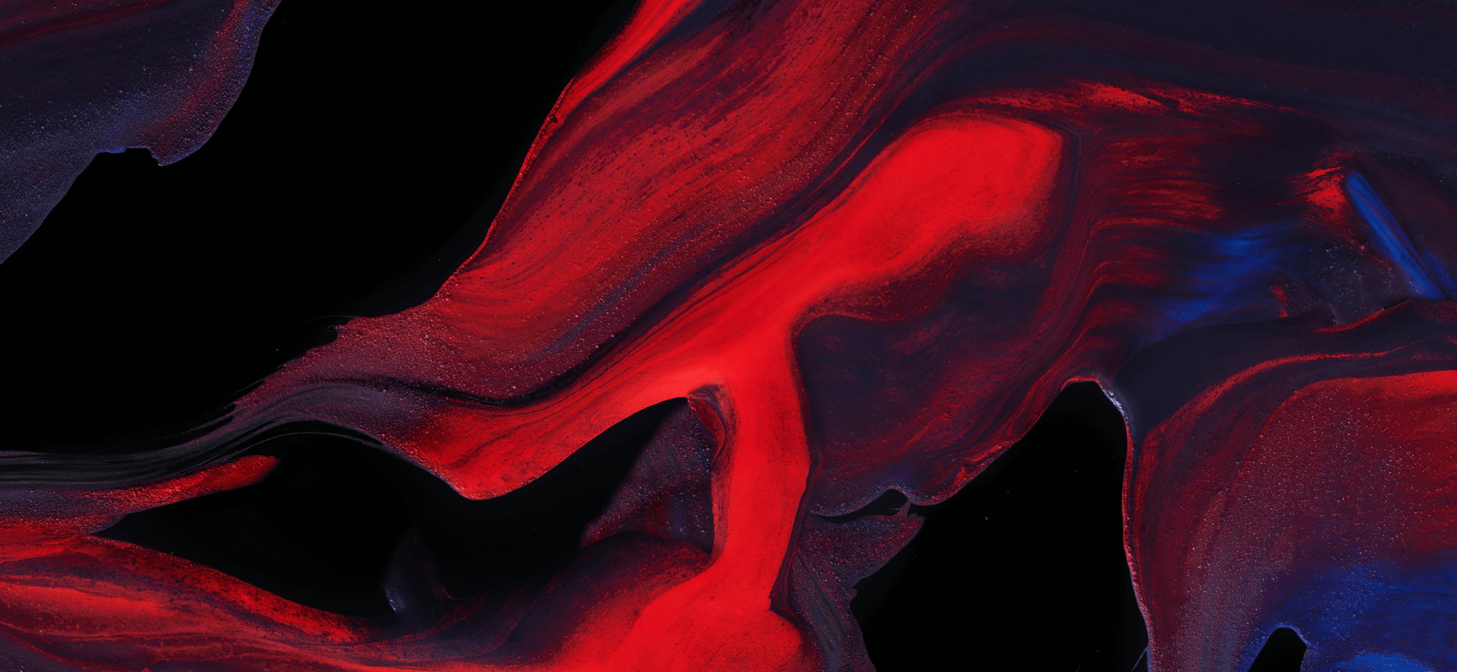 4680x2160 Lava Wallpaper 4K, Red, ColorOS, Stock, Abstract, Dual Screen